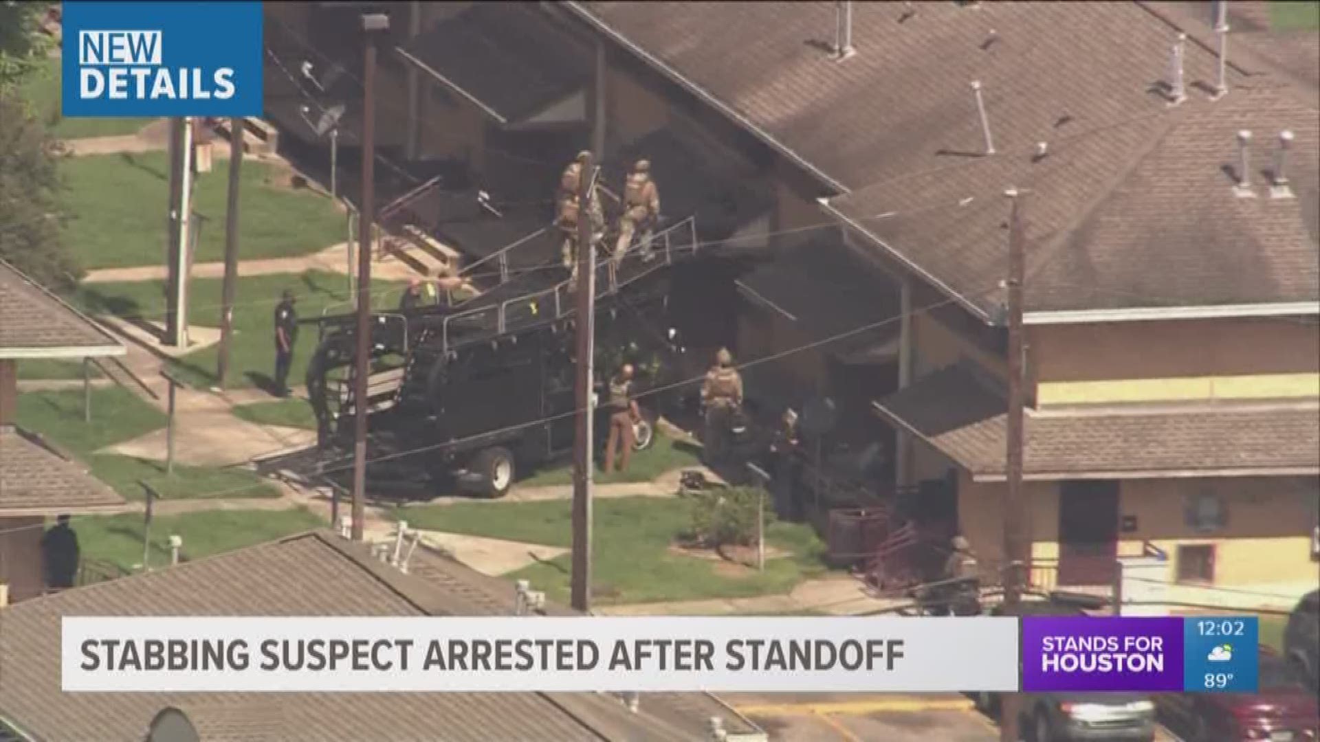 Female stabbing suspect in custody after bizarre roof standoff in north ...