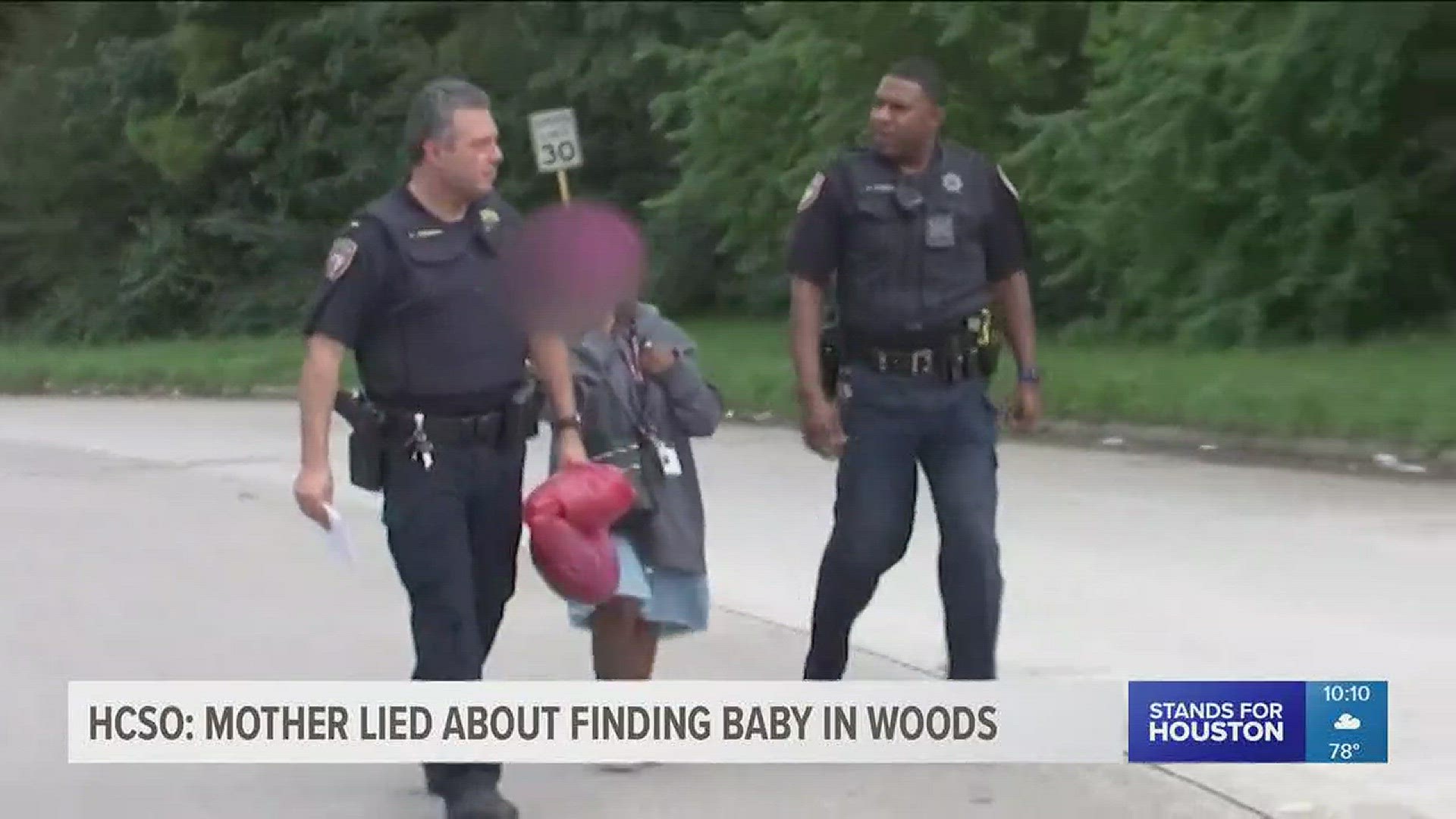 A teenager who called 911 and said she found a newborn baby abandoned in a wooded area made up the story, according to Sheriff Ed Gonzalez.