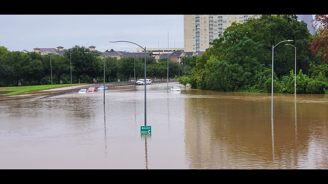 Flooded streets, rescues underway in Kingwood