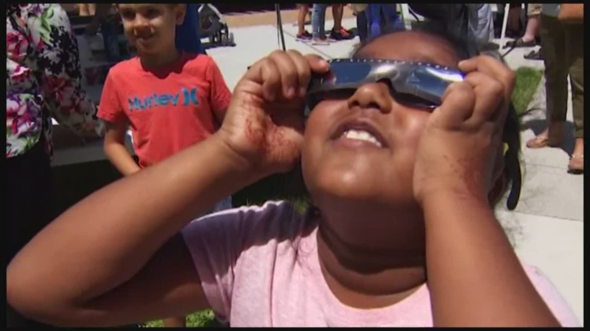 The solar eclipse was one of the most anticipated events of the year, and it drew quite a crowd to Space Center Houston. More than 3,000 people turned out there to see history. Through eclipse glasses, pinhole projections and even sun-spotters, they got t