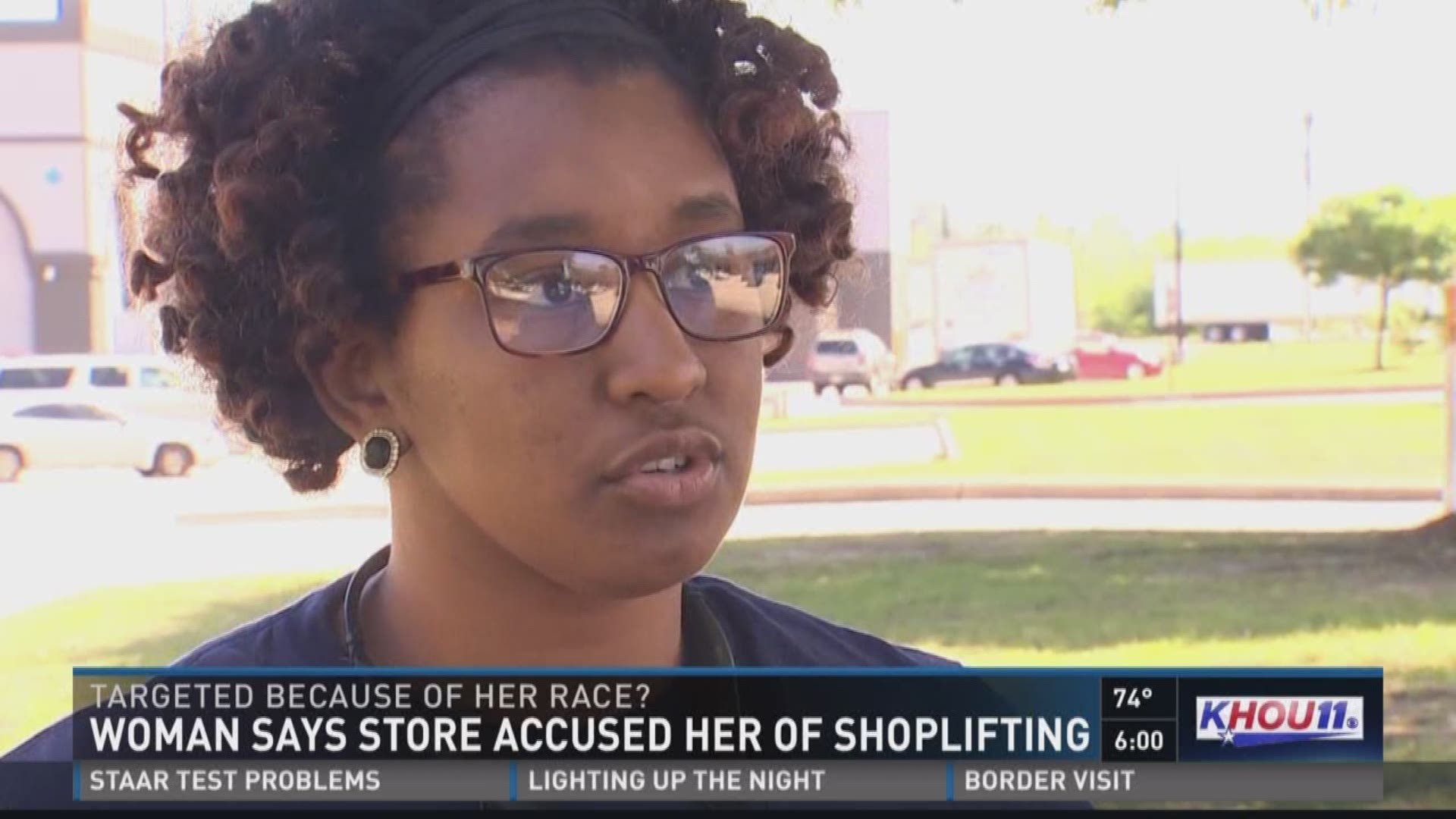 A local woman is speaking out after she claims she was profiled while shopping at an Osh Kosh store near The Woodlands.