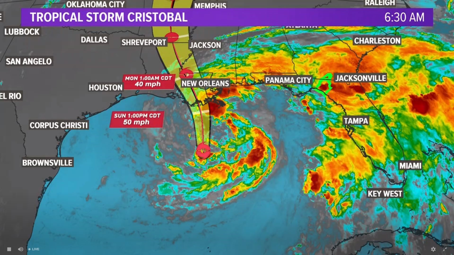 Tropical Storm Cristobal: Path, Spaghetti Models And Satellite | Khou.com