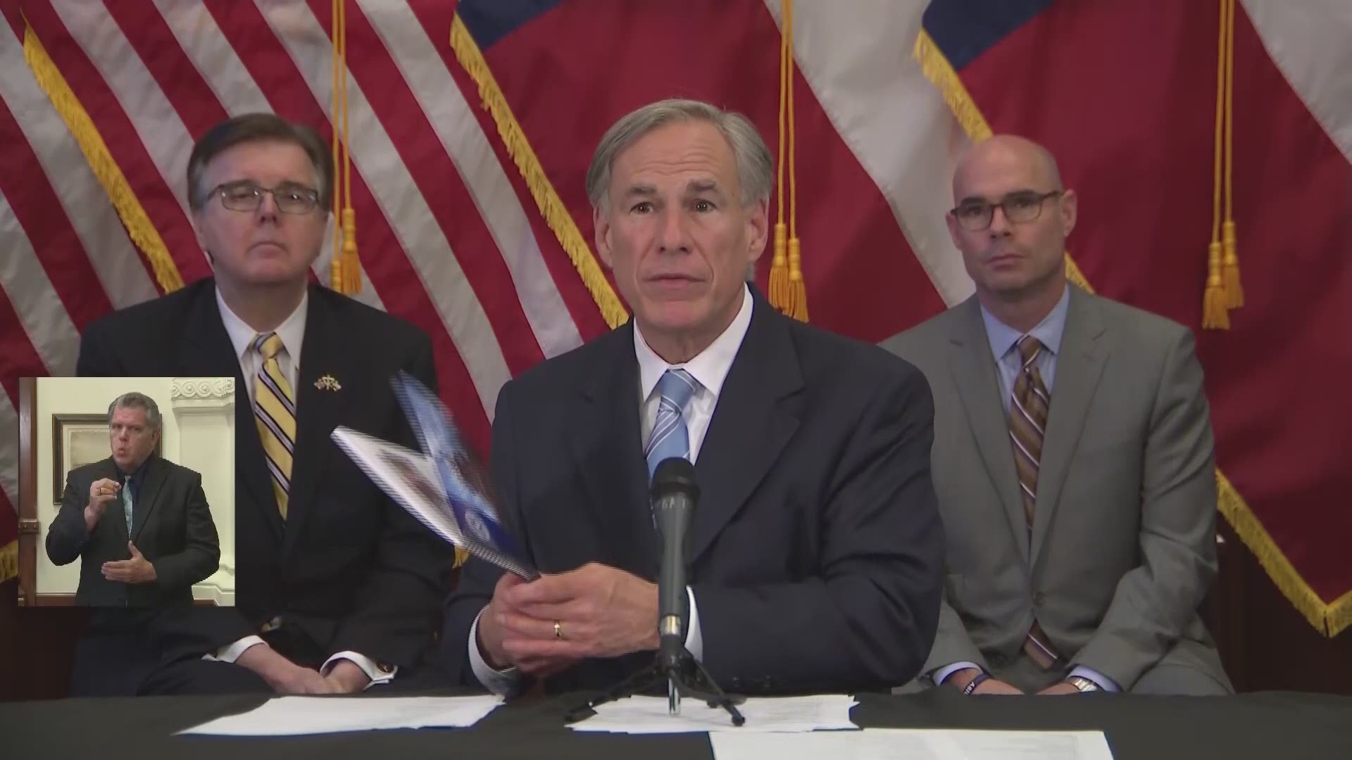 Gov. Abbott talked about a phased approach to re-opening the state and said that his order supersedes that of local governments.