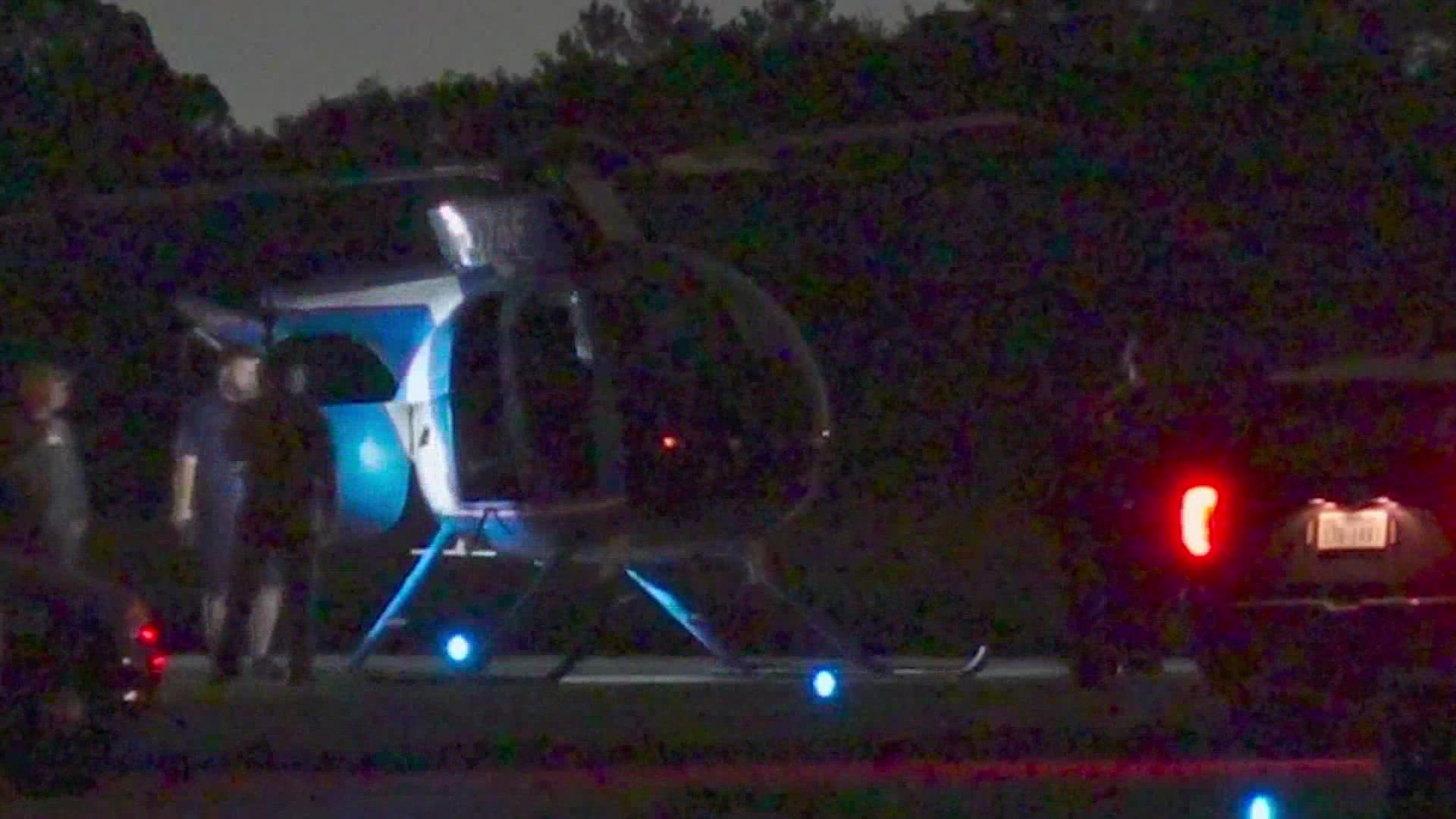 A Houston Police Department helicopter had to make a hard landing when its engine failed Monday at Pearland Regional Airport, police said.