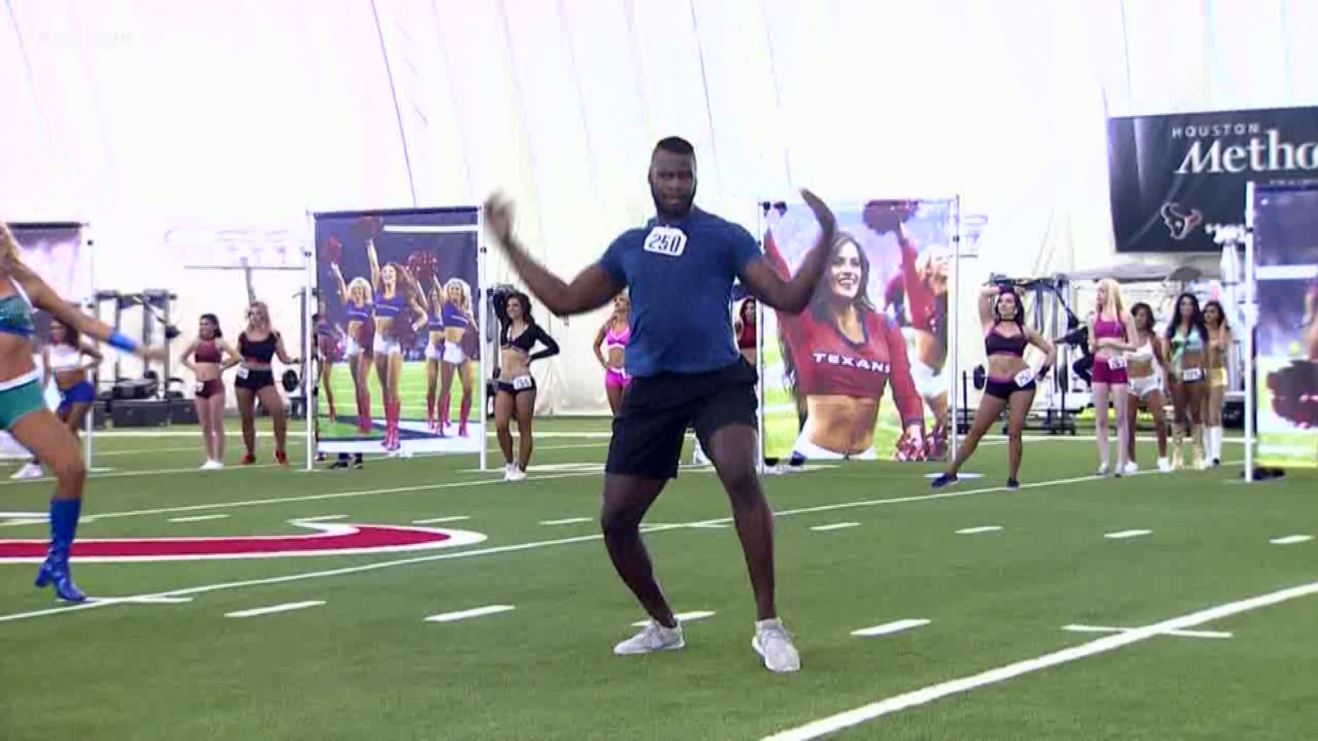 Hundreds this weekend tried out for a coveted spot as a Houston Texans cheerleader.