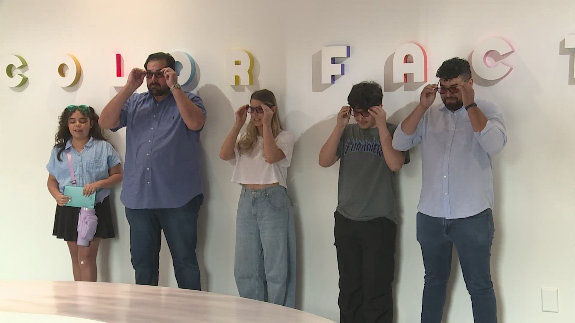The Color Factory is offering special corrective glasses to visitors who are colorblind.