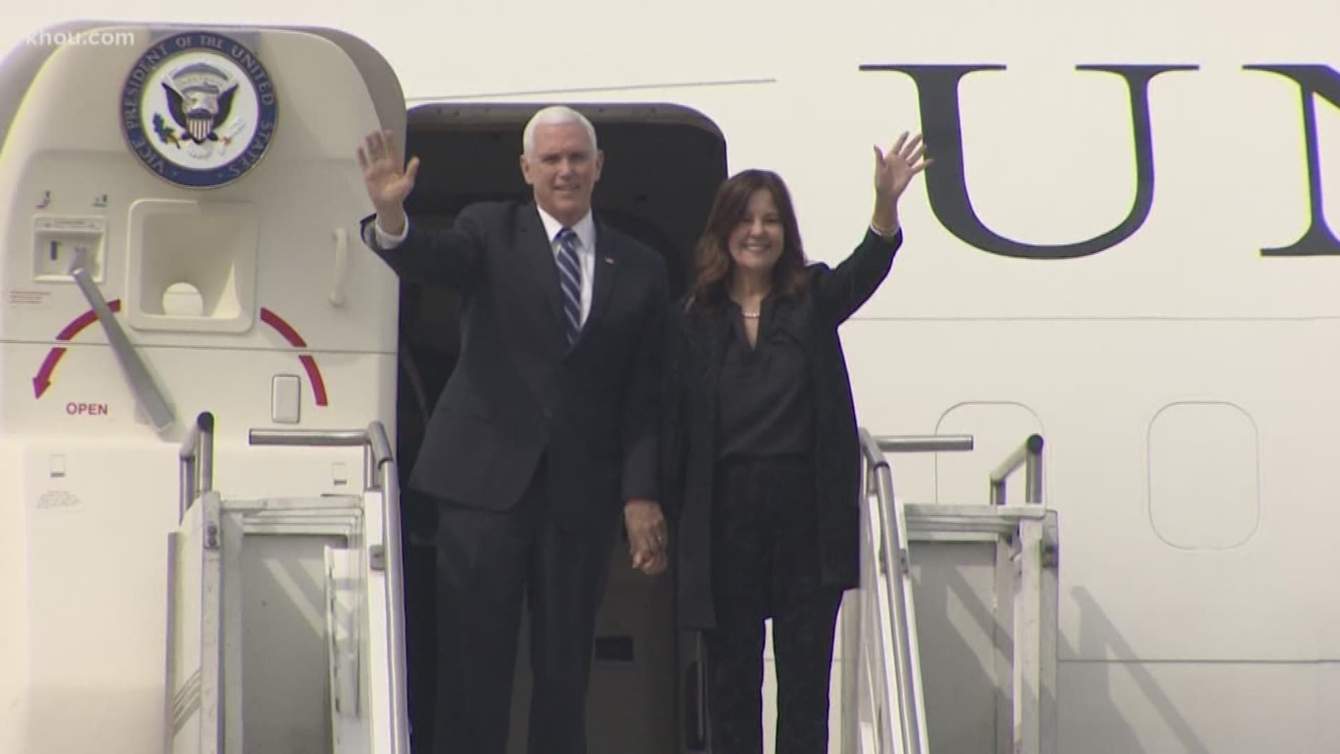 Vice President Mike Pence was in Houston on Friday talking about border security and the crisis in Venezuela.