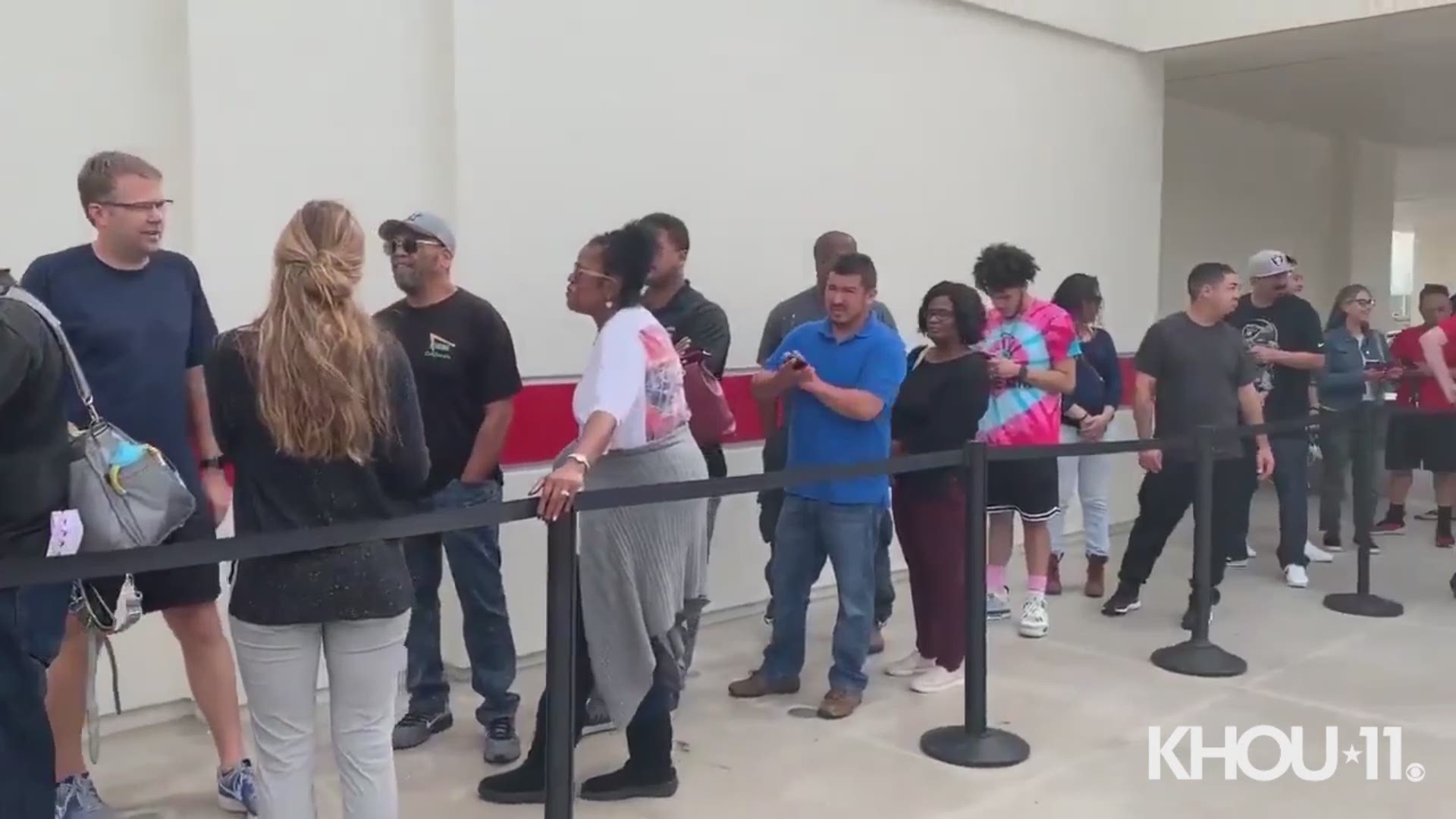 California-based In-N-Out opened its doors Friday morning at two locations in the Houston area. There's been a steady line of customers at the Stafford location.