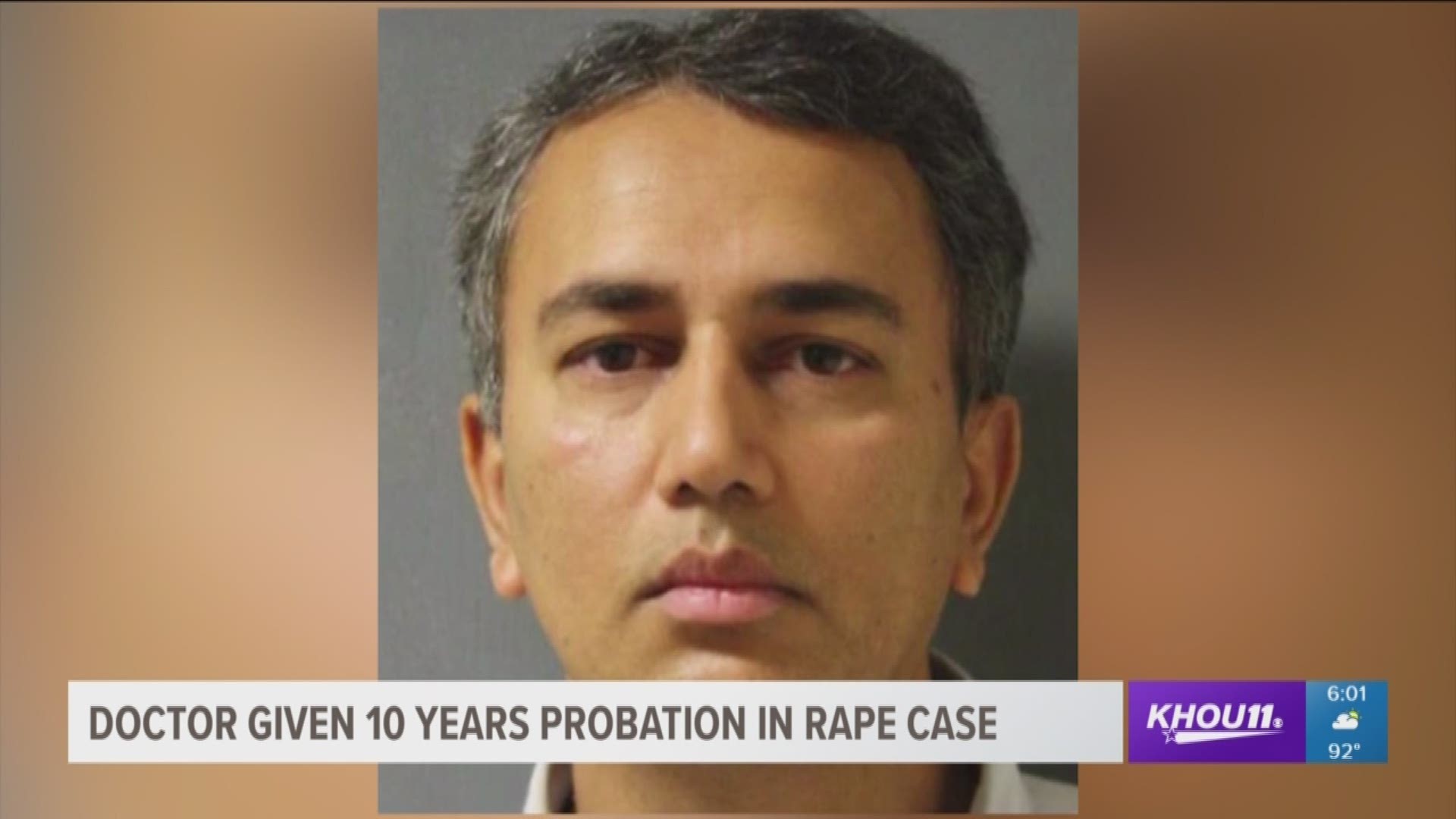 A former doctor at Baylor College of Medicine gets 10 years' probation for raping a patient while she was heavily sedated.