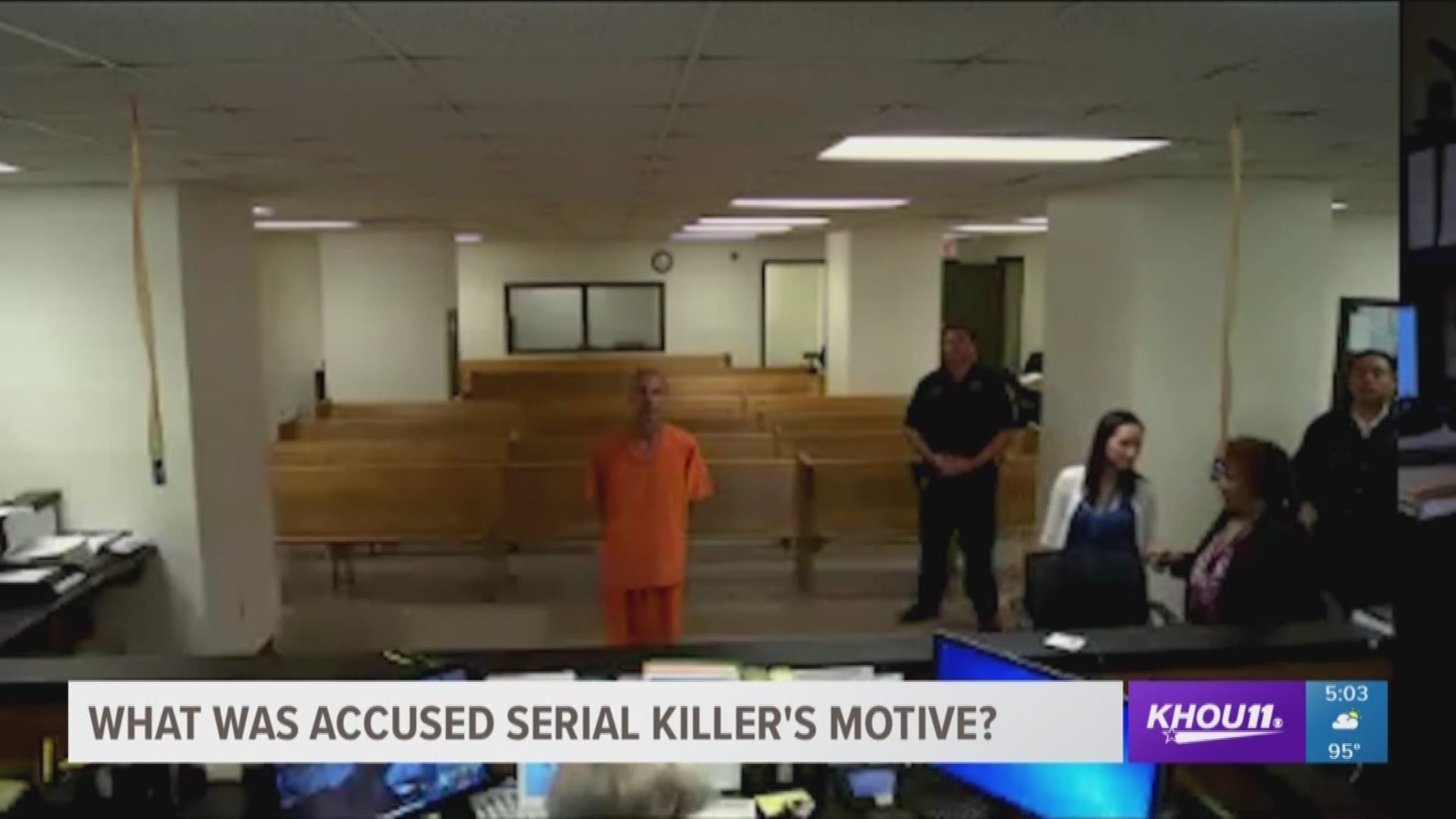 On Wednesday, a suspected serial killer appeared in court less than 24 hours after his arrest. 