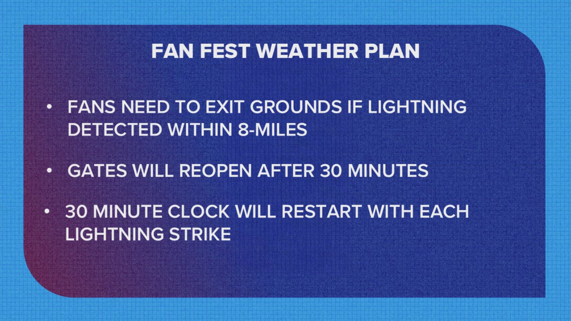 Khou Weather We asked organizers of FIFA Fan Festival about their severe weather ...