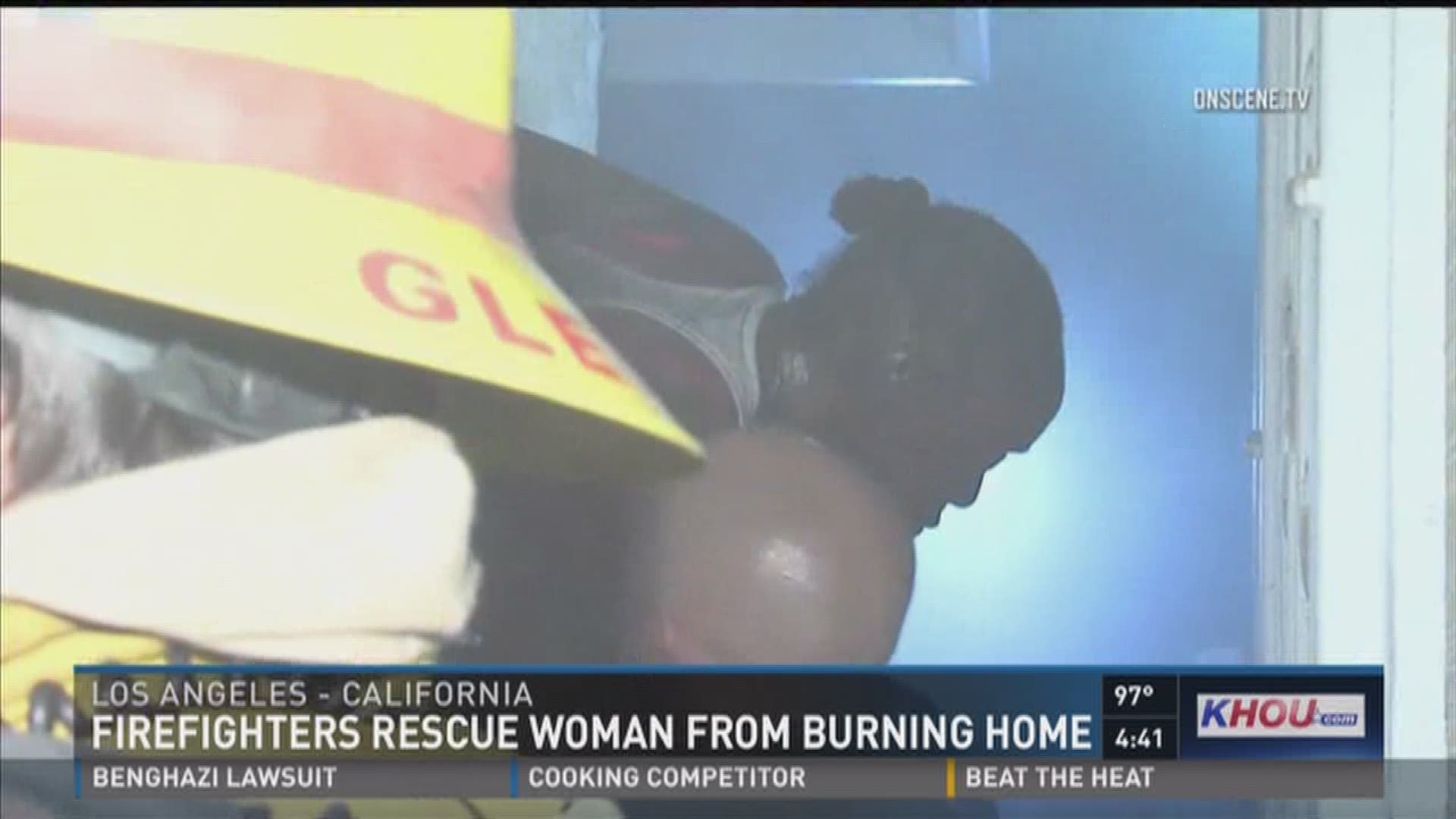 Firefighters rescue woman from burning home | khou.com