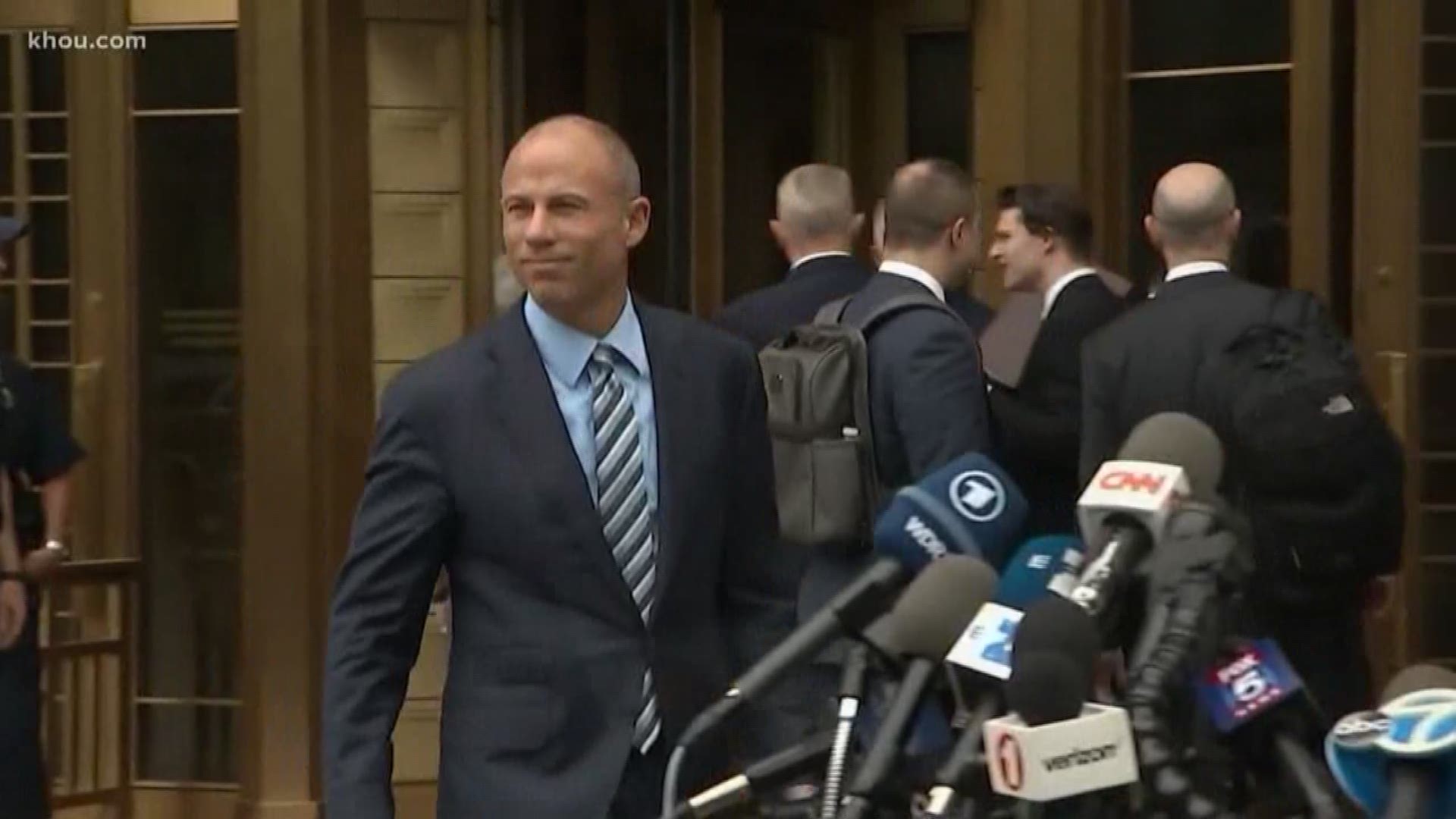 Attorney Michael Avenatti tweeted about a press conference and threatened Nike just minutes before he was arrested.