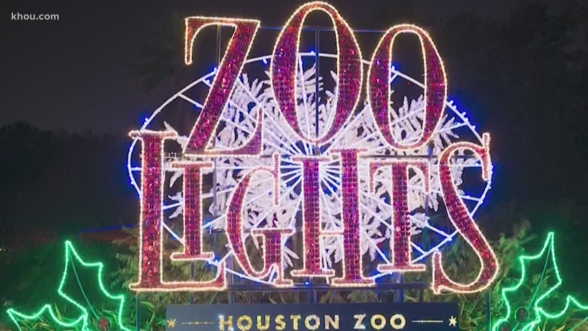 Get ready to step inside a winter wonderland at the Houston Zoo. Their holiday spectacular Zoo Lights is in full swing lighting up the night sky.