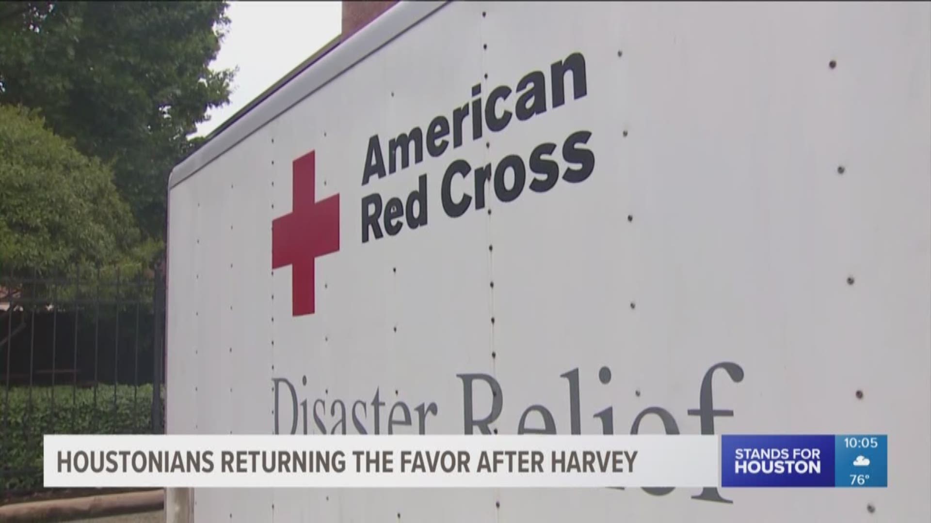 People from across the country came to Houston's aid after Harvey and now Houstonians are traveling to the East Coast to help residents with the Hurricane Florence aftermath. 