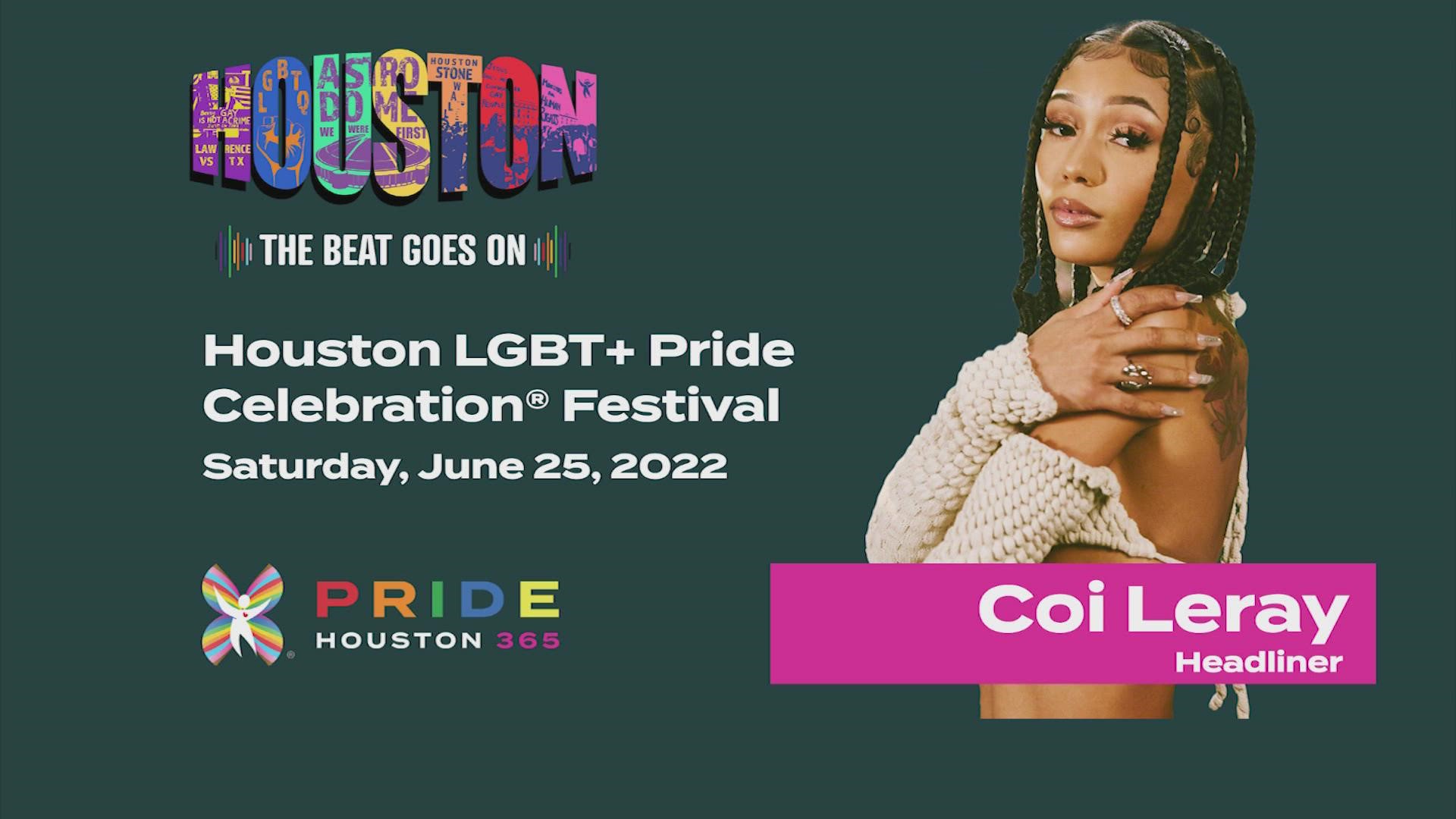The festival kicks off at 1 p.m. on June 25 at Houston's City Hall. The parade will happen immediately after, starting at 7 p.m.