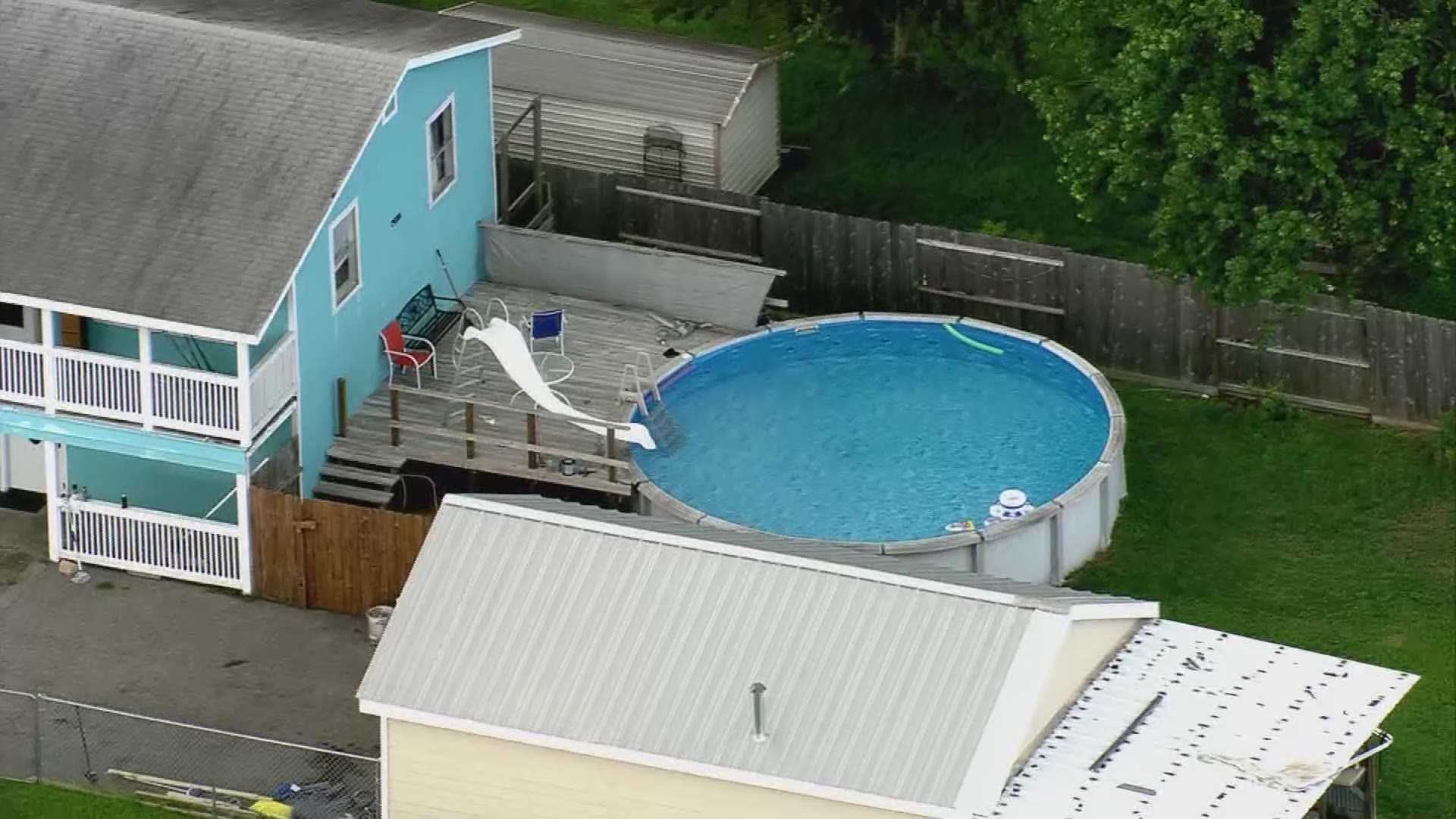 Police responding to a report of a missing child found the 1-year-old face-down in the pool.