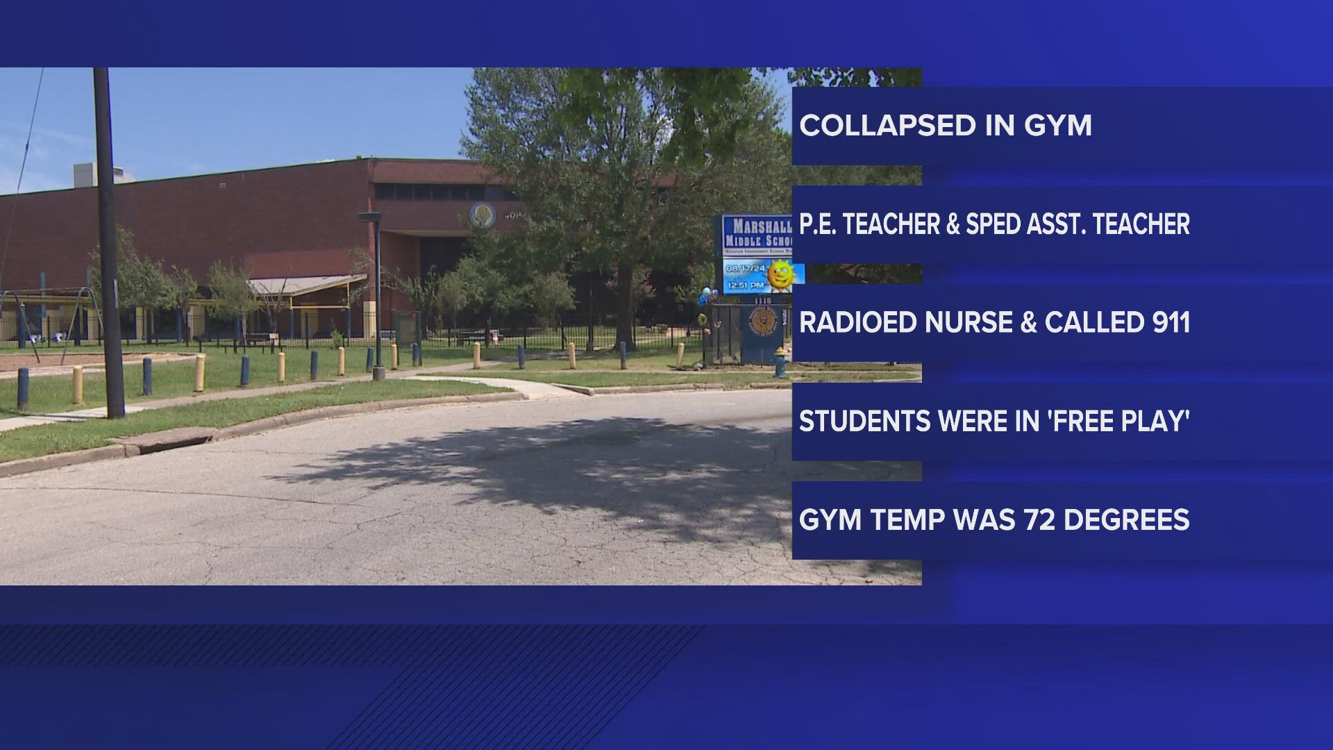 Before suffering a medical emergency, HISD said teachers did not have any indications that 14-year-old Landon Payton was not feeling well.