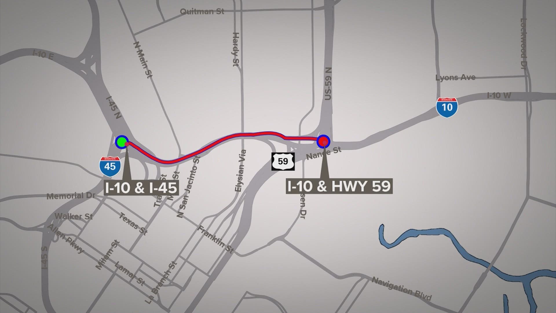 KHOU 11's Janel Forte has a look at the upcoming freeway closure in the downtown area