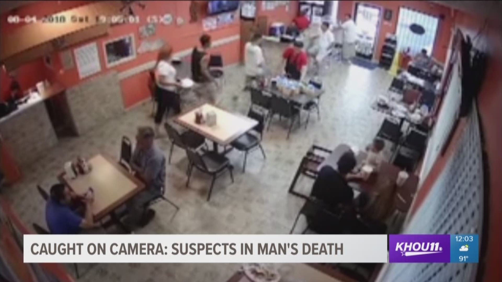 Police are asking for the public's help in identifying four suspects wanted in a fatal shooting that left a man dead outside a west Houston restaurant earlier this month.