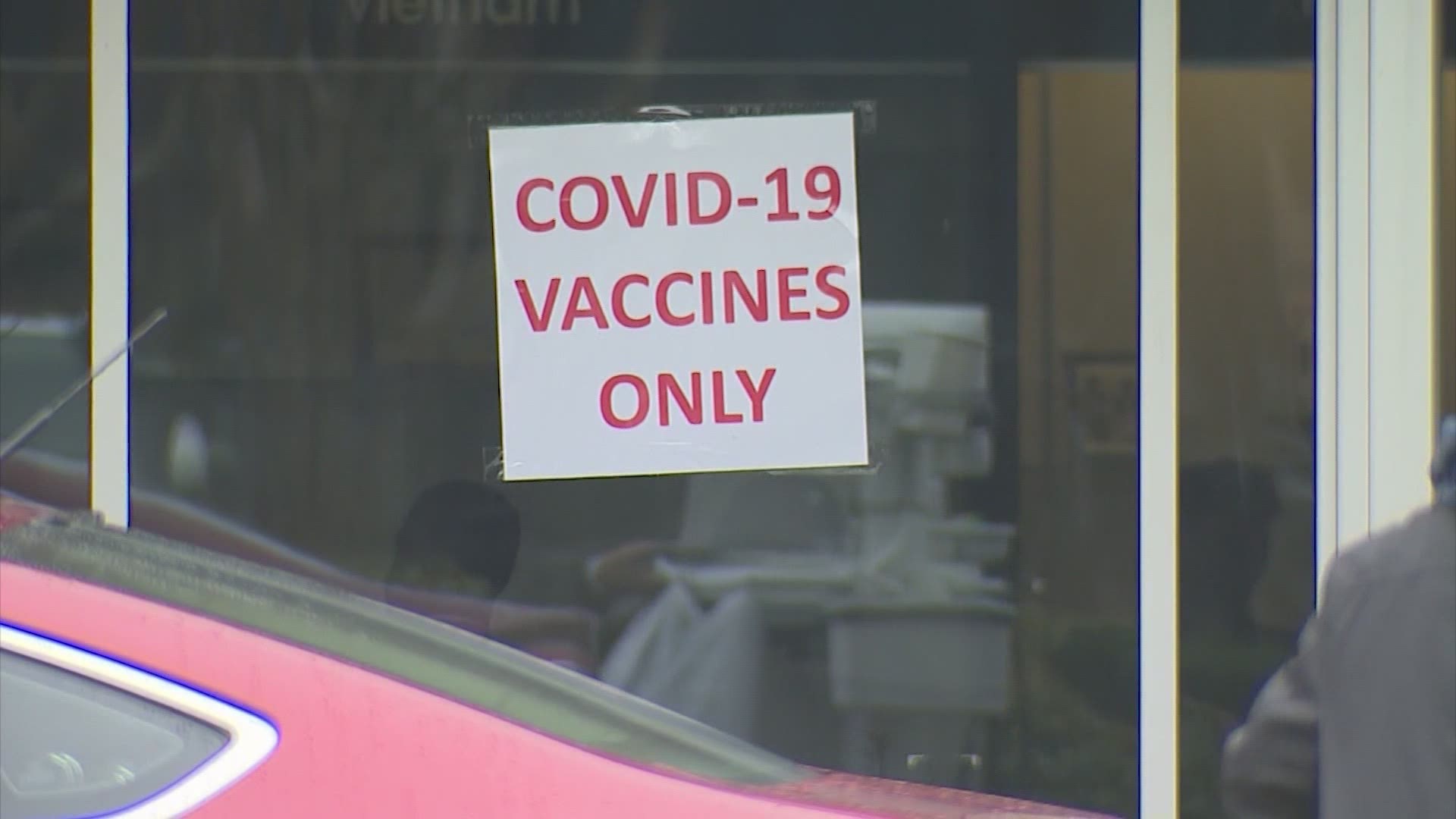 The winter storm pretty much derailed everything that was going on in the Houston area, including COVID-19 vaccinations.