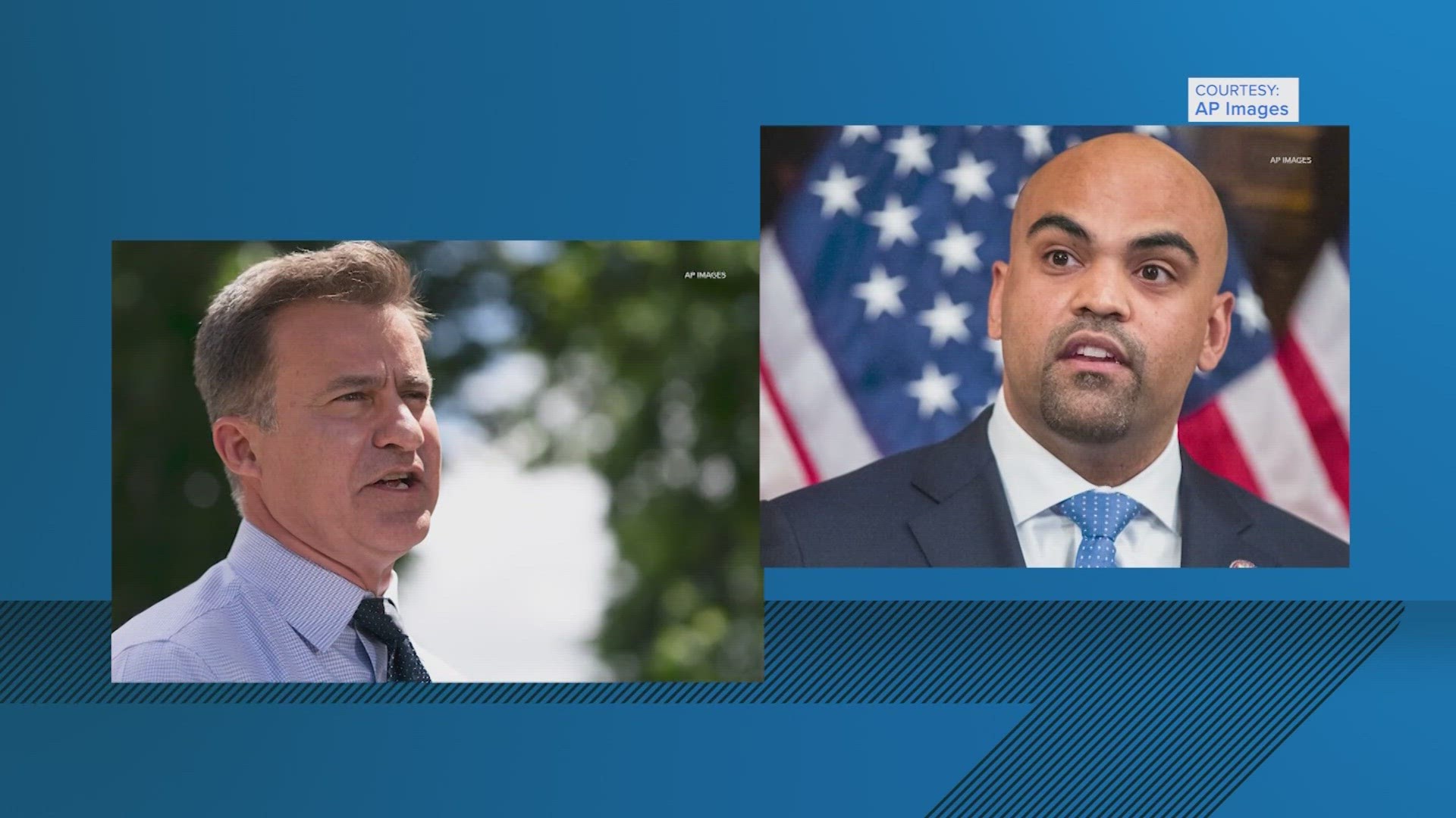 Dallas-area Democrat Colin Allred and current Texas Sen. Roland Gutierrez will try to unseat Cruz in next year's election.