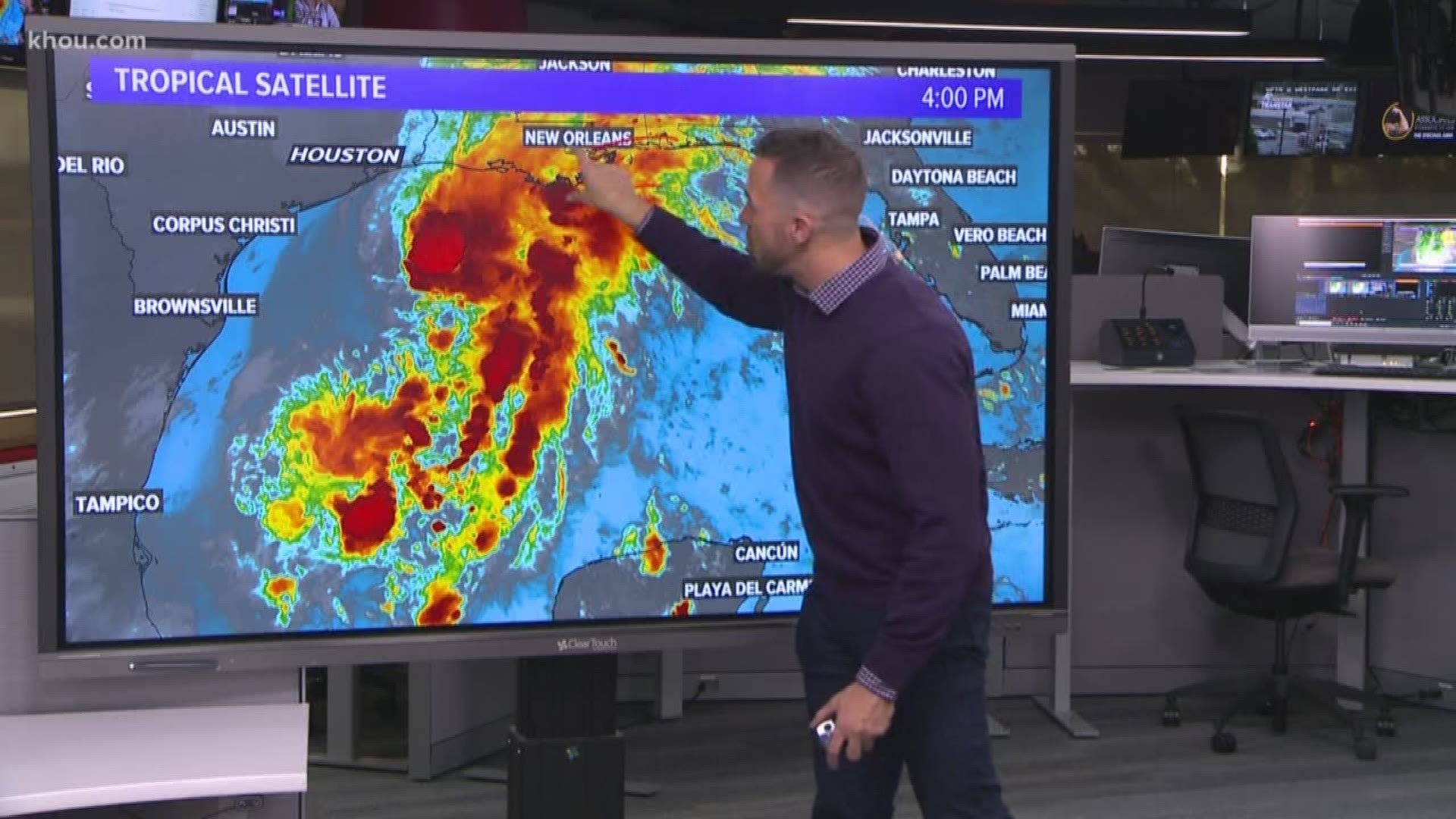 Meteorologist Blake Mathews with the lastest on Tropical Storm Olga and the Houston area weekend forecast.