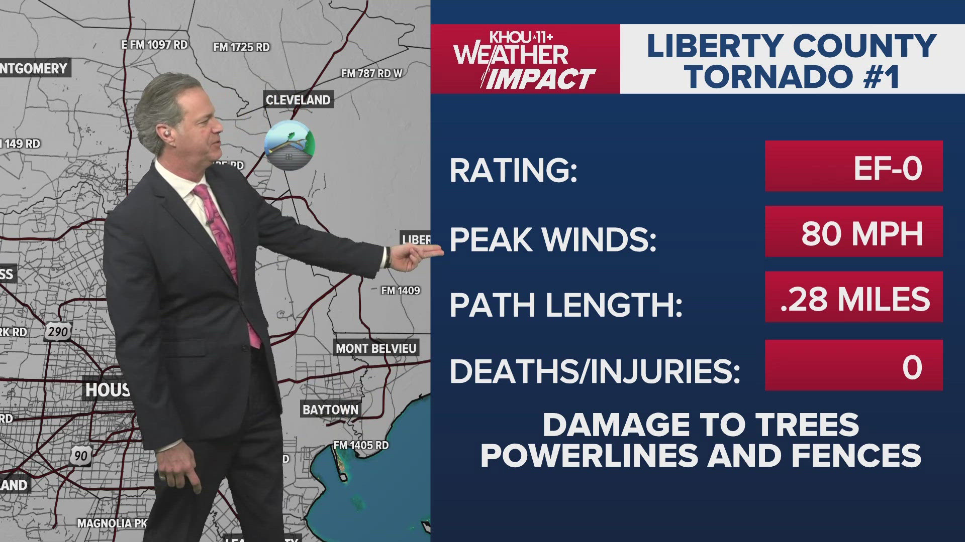 NWS confirms two tornadoes touched down in Liberty County during ...