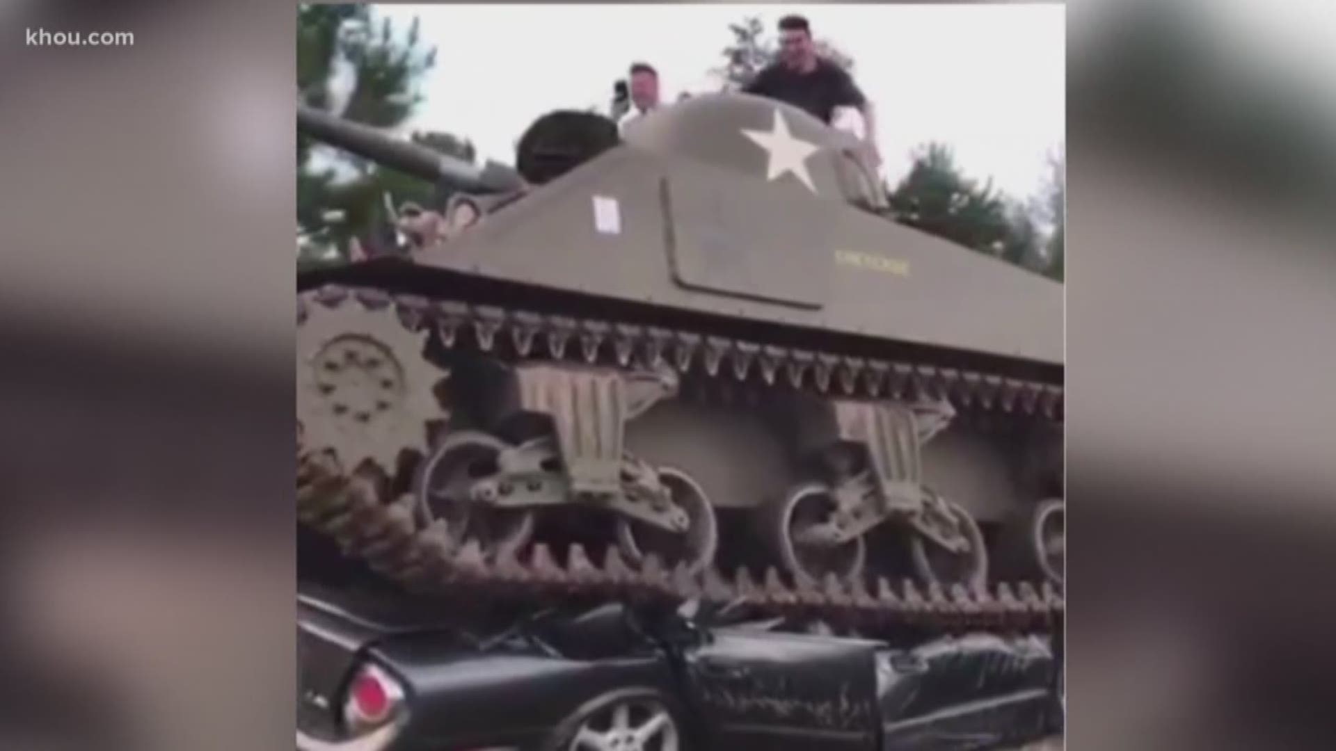 A World War II tank owned by a high-profile attorney here in Houston now has a new home in College Station. The tank made headlines after Tony Buzbee parked it in front of his River Oaks home, and angering the Homeowners Association. On Saturday, the keys