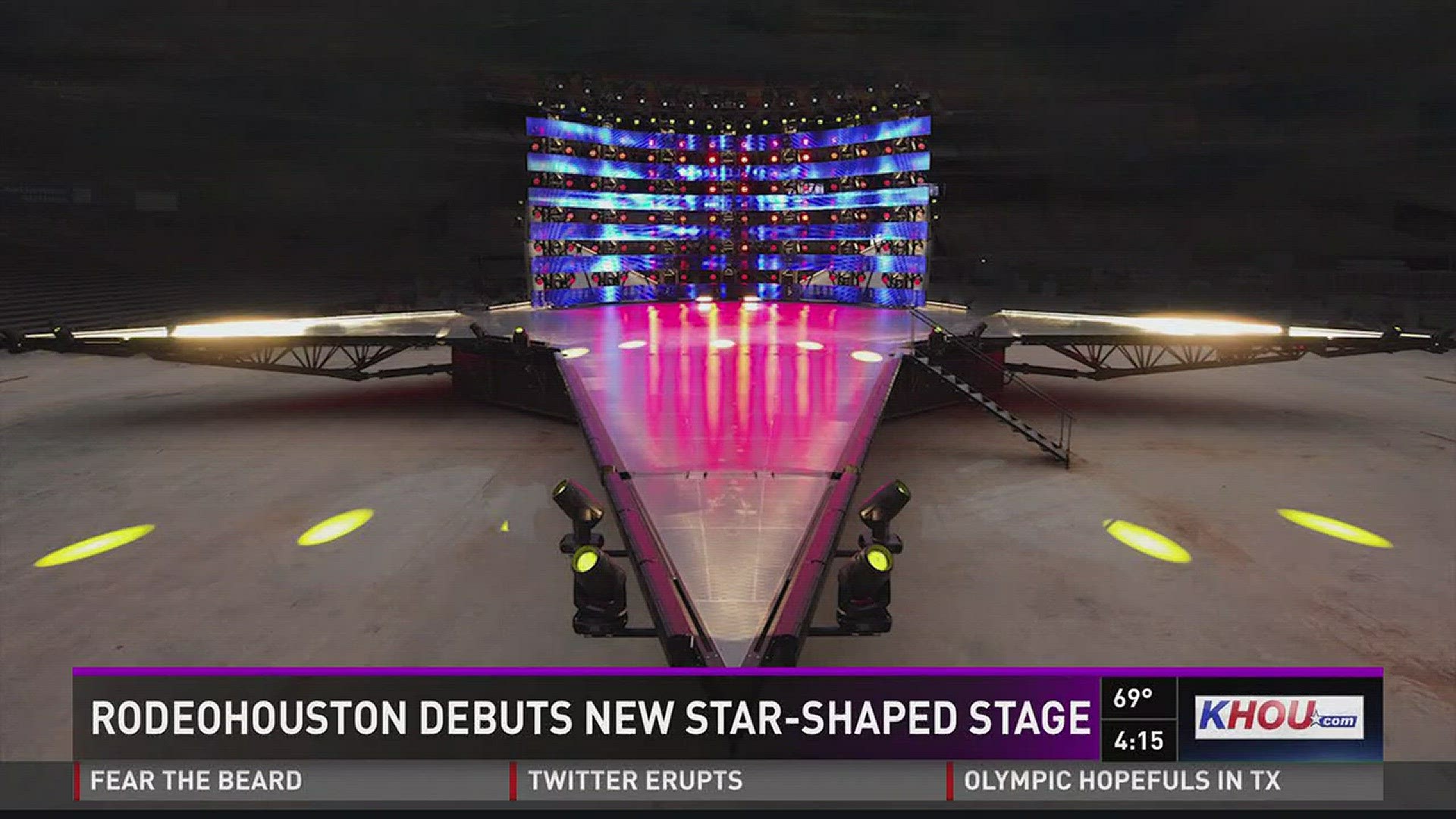 RodeoHouston unveiled its brand new Texas-sized stage on Wednesday.