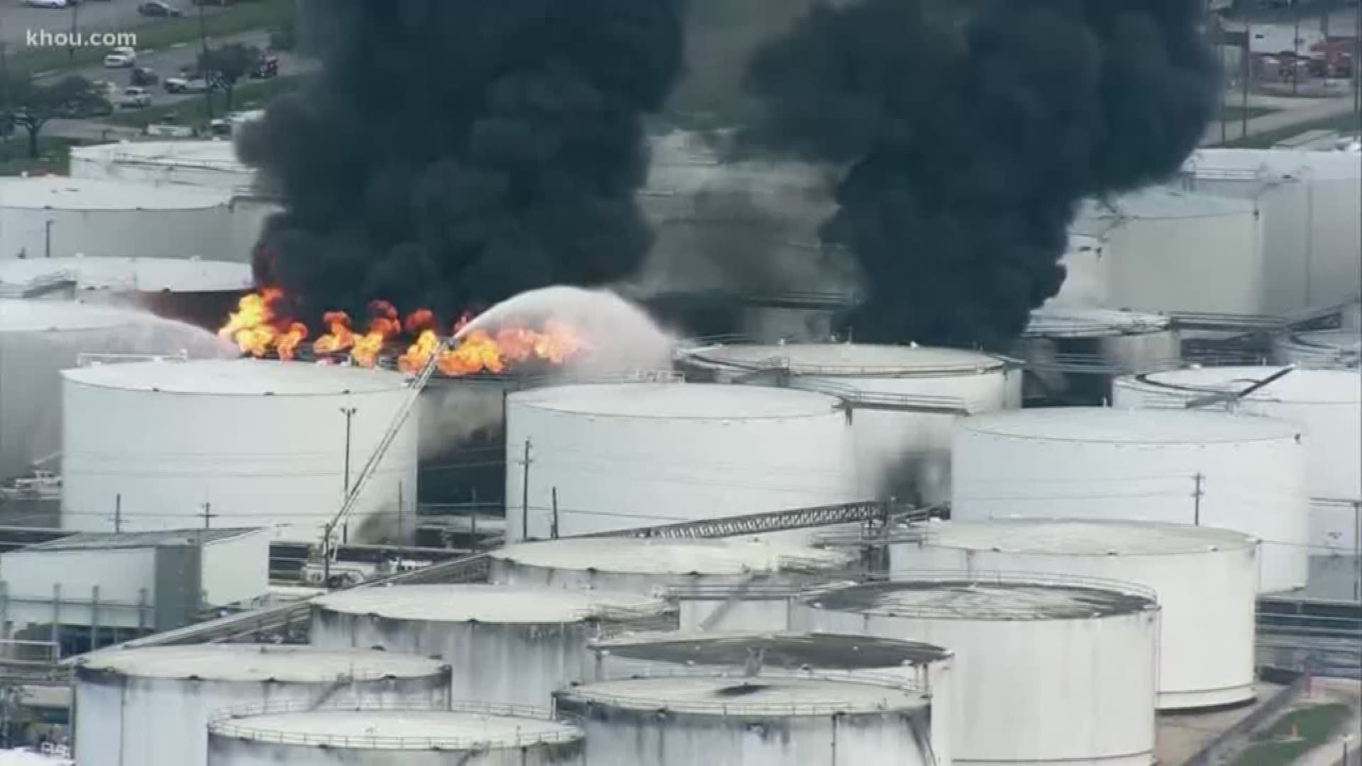 The cleanup at the ITC storage facility is far from over. Crews are working to empty the chemicals from the damaged tanks to another farm, but the process to do that is not easy and flare-ups are possible.