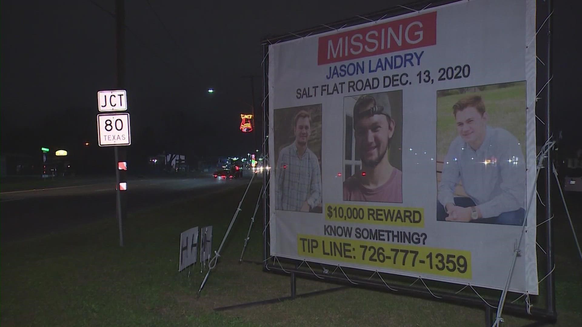 Jason Landry was last seen on Dec. 13, 2020. He was supposed to be headed to Missouri City from Texas State University, but he never made it home.