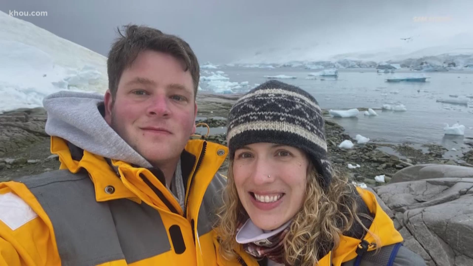 Sam Aitken said he'd be an "integral part of the response" to the pandemic if back in the states. Instead, he and his wife are stuck in South America.