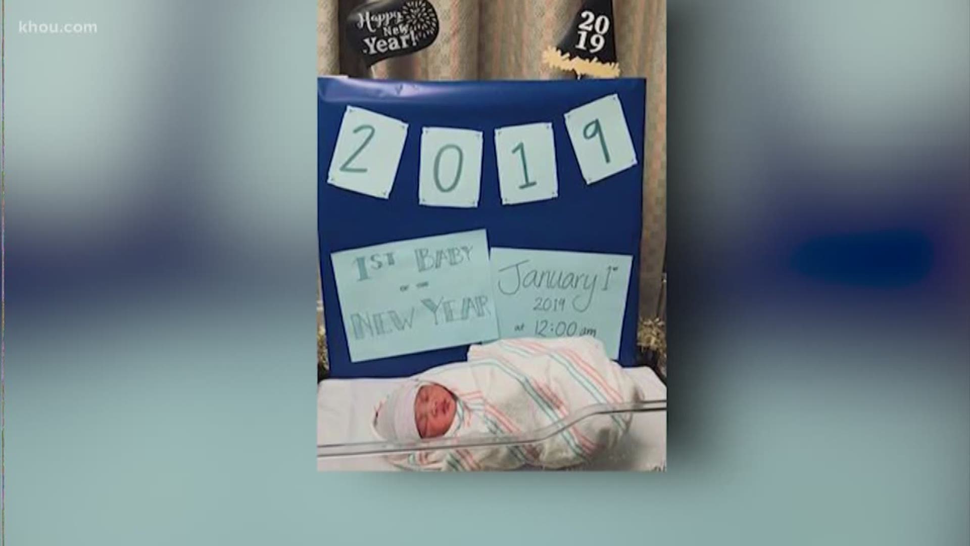 Meet Baby Elijah Goodman was born at midnight, while Baby Luis Villa Jr. was born at 12:17 a.m.