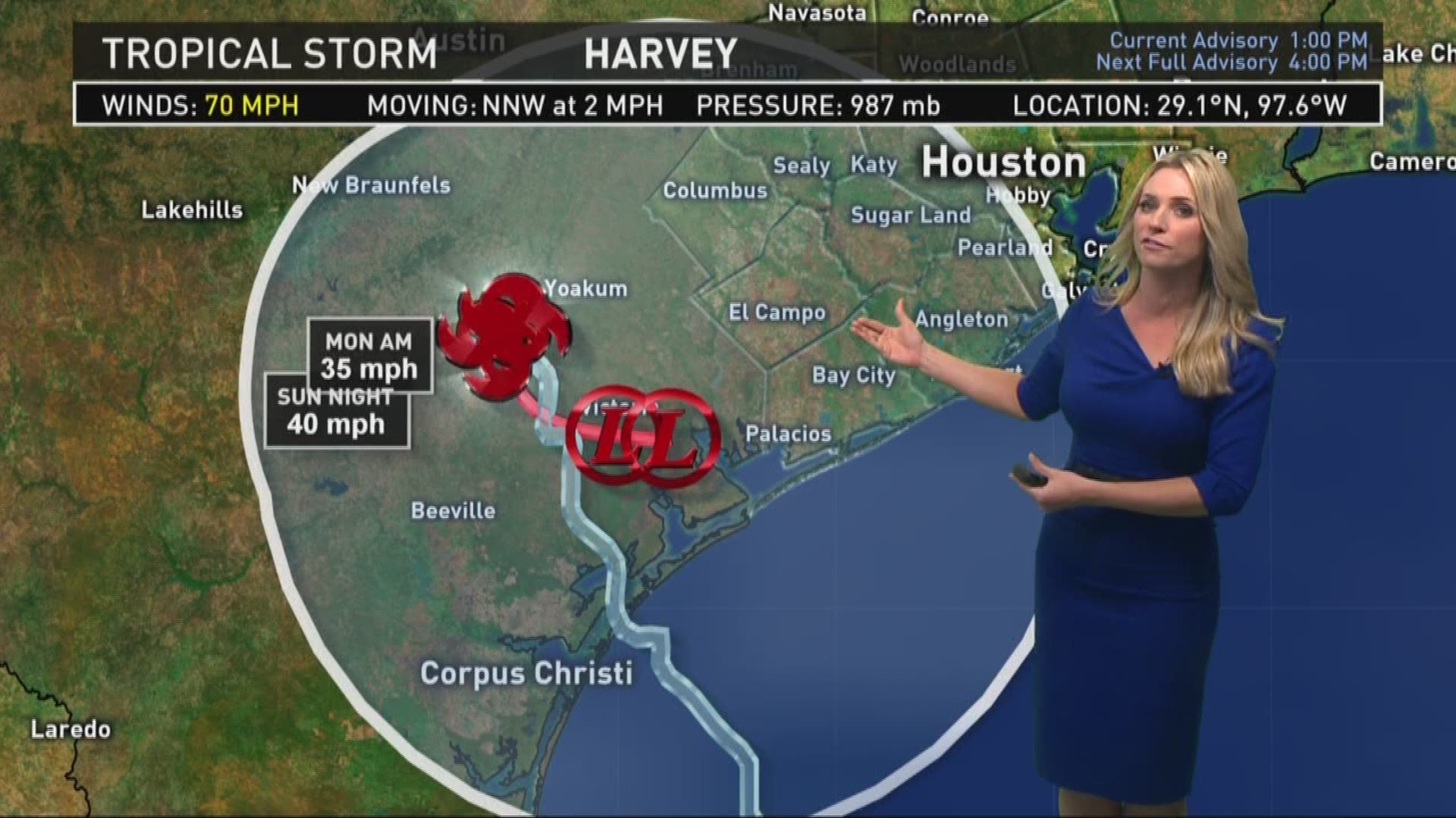 Harvey have now been downgraded to a tropical storm but flooding is still a major threat.