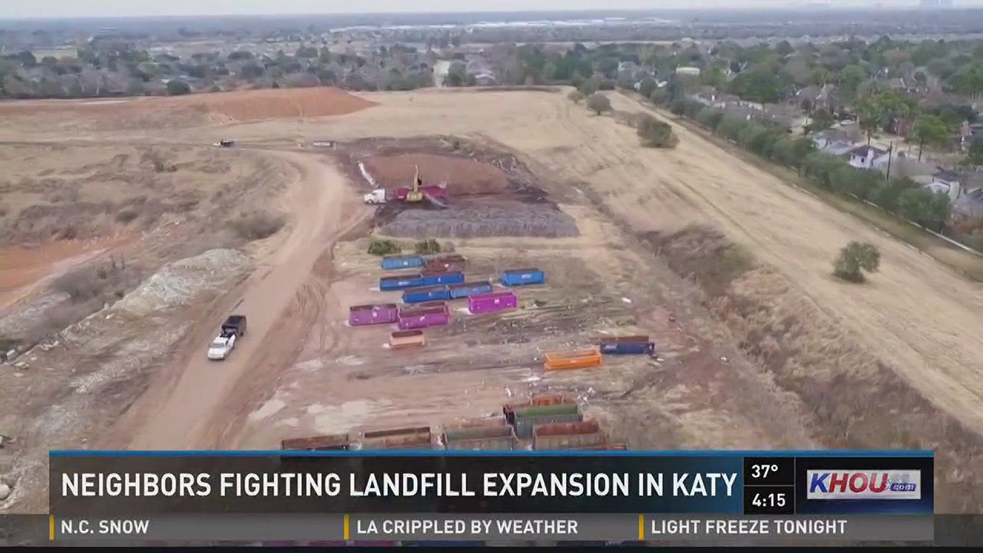 Neighbors are fighting against a landfill expansion in Katy.