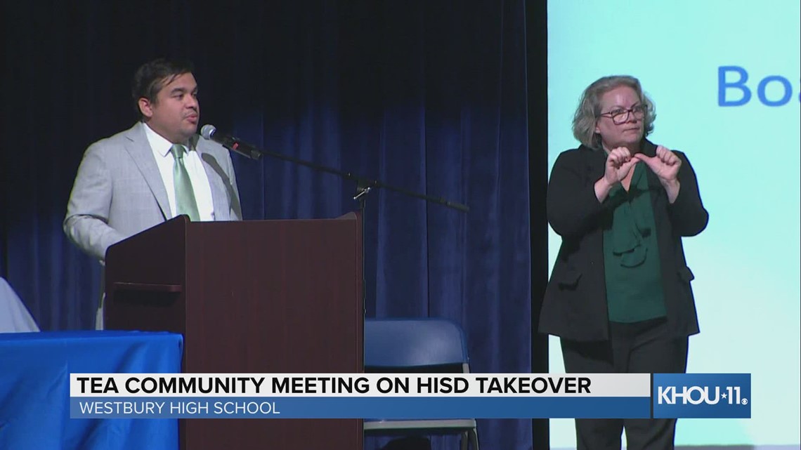 Tensions rise at first public TEA meeting on HISD takeover | Watch full meeting