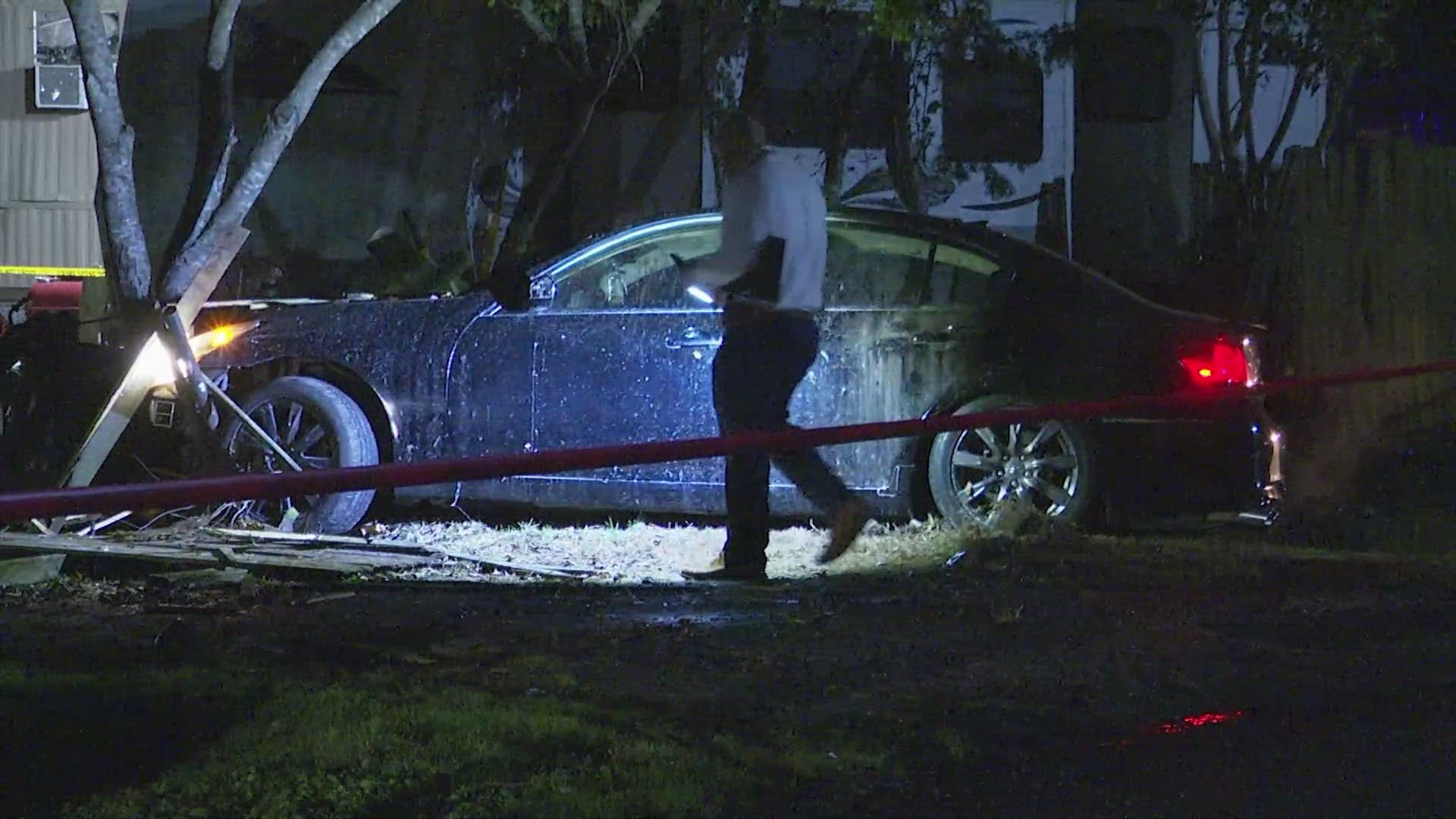 Two men were found shot to death inside a car in the Spring area late Wednesday, according to Harris County Sheriff Ed Gonzalez.