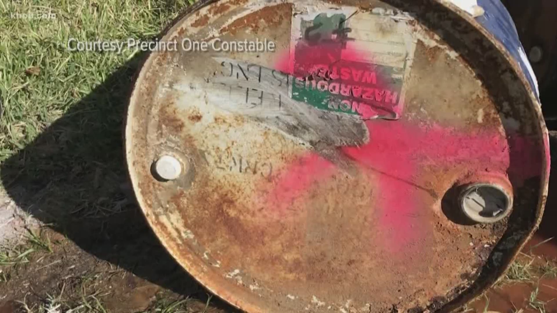 More than a dozen barrels containing chemicals were found illegally dumped in east Houston and it's going to cost the city thousands of dollars to clean up.