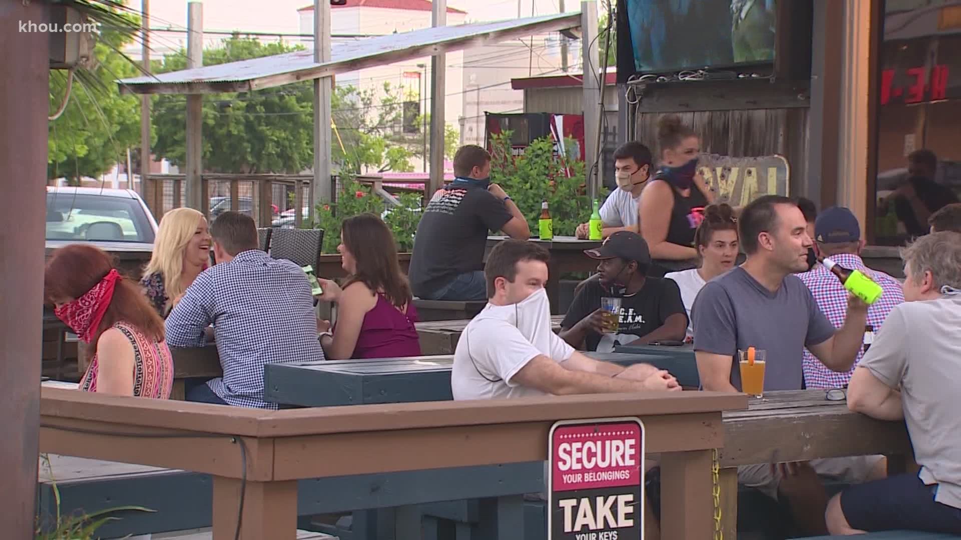 Bars began pouring drinks on Friday under Governor Greg Abbott’s Phase 2 of reopening Texas.