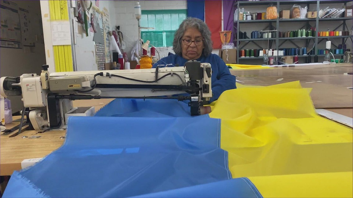 Houston shop sees demand increase for Ukrainian flags - Vimarsana News