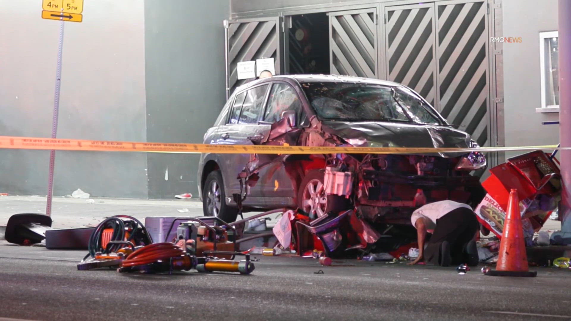 Raw video: Car plows into crowd outside Los Angeles nightclub | khou.com
