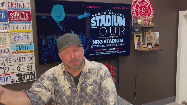 'I can't wait, Houston:' Garth Brooks sends taped message to H-Town fans about upcoming concert