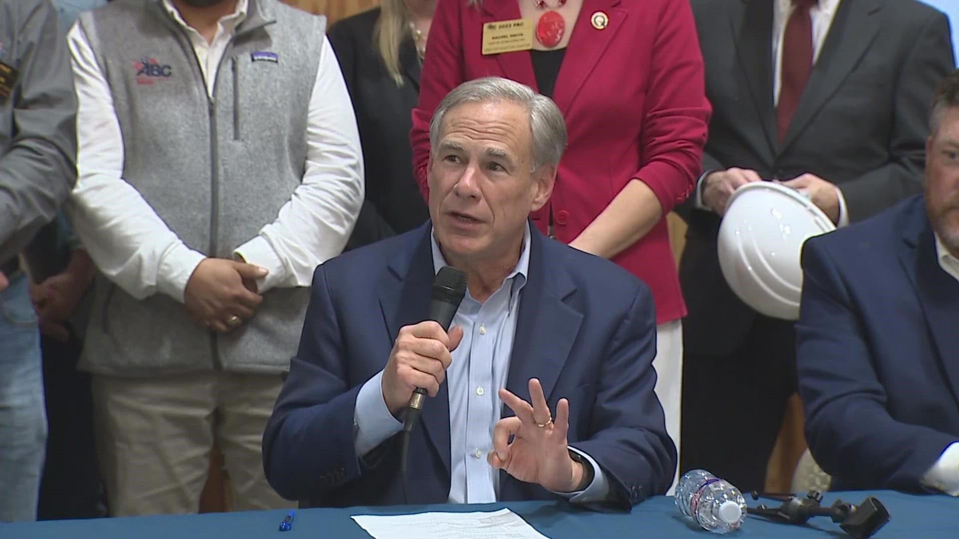 Governor Greg Abbott picked up some major endorsements from housing and construction groups in Houston Tuesday.