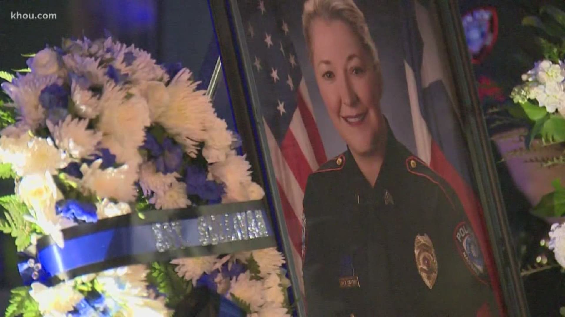 More than 100 people attended a candlelight vigil for fallen Nassau Bay Police sergeant Kaila Sullivan.