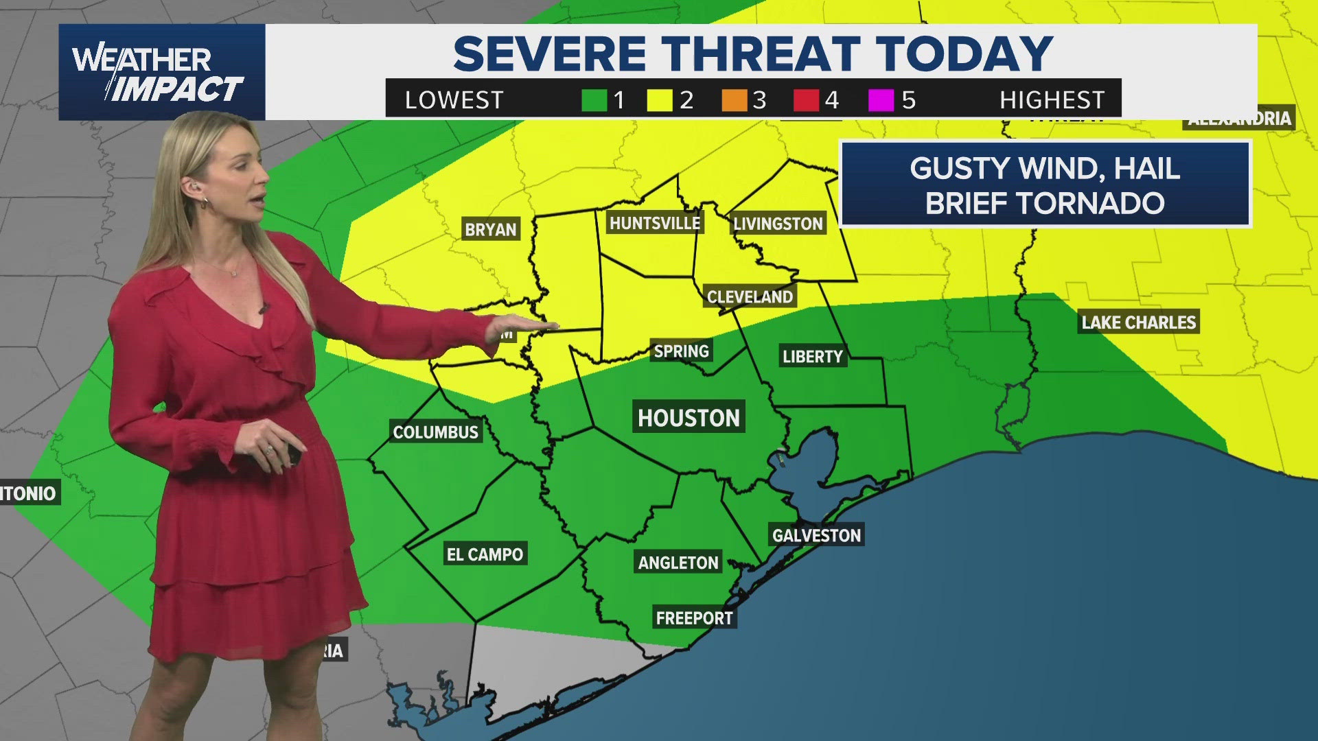 Weather Impact Alert issued as isolated strong storms possible this ...