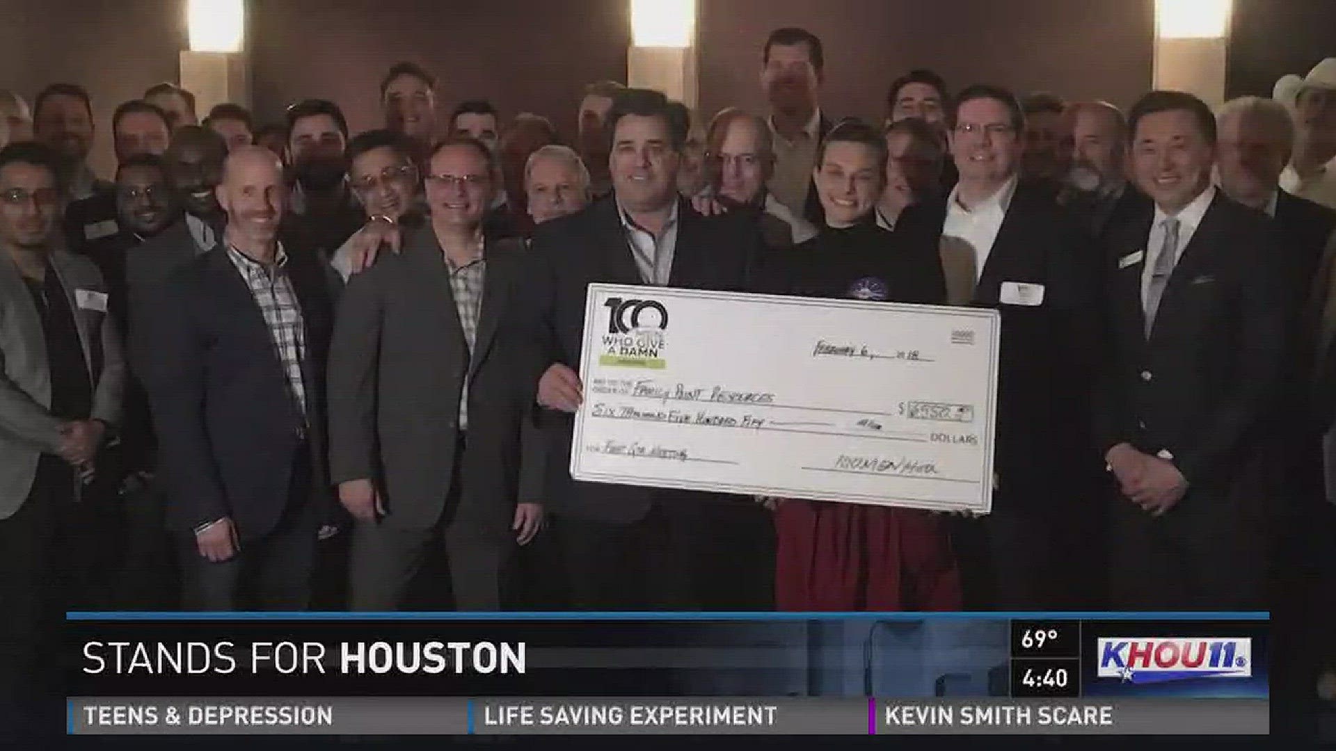 In the past two years, the Houston chapter of 100 Men Who Give a Damn has raised over $58,000 for local charities.
