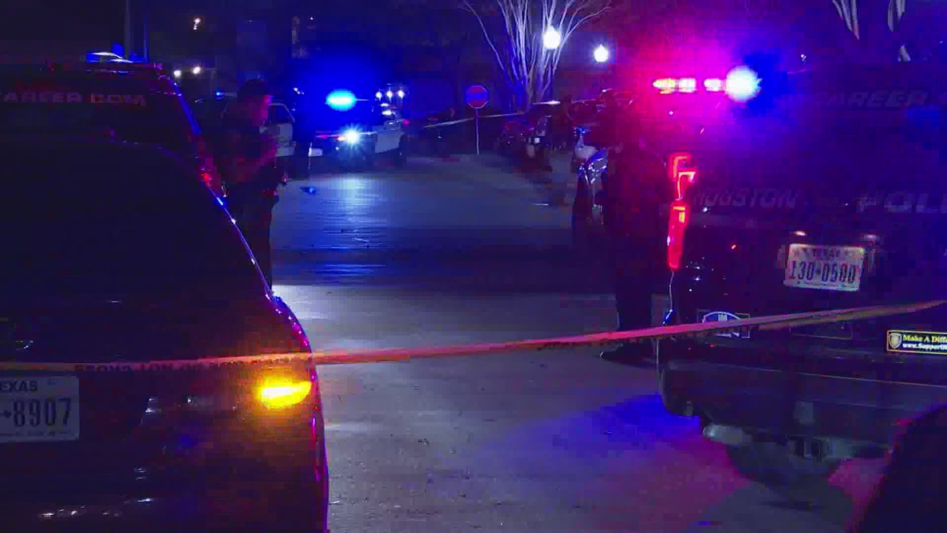 A fight between a couple ended with a man shot to death and two others injured, including an 11-year-old, Houston police said.