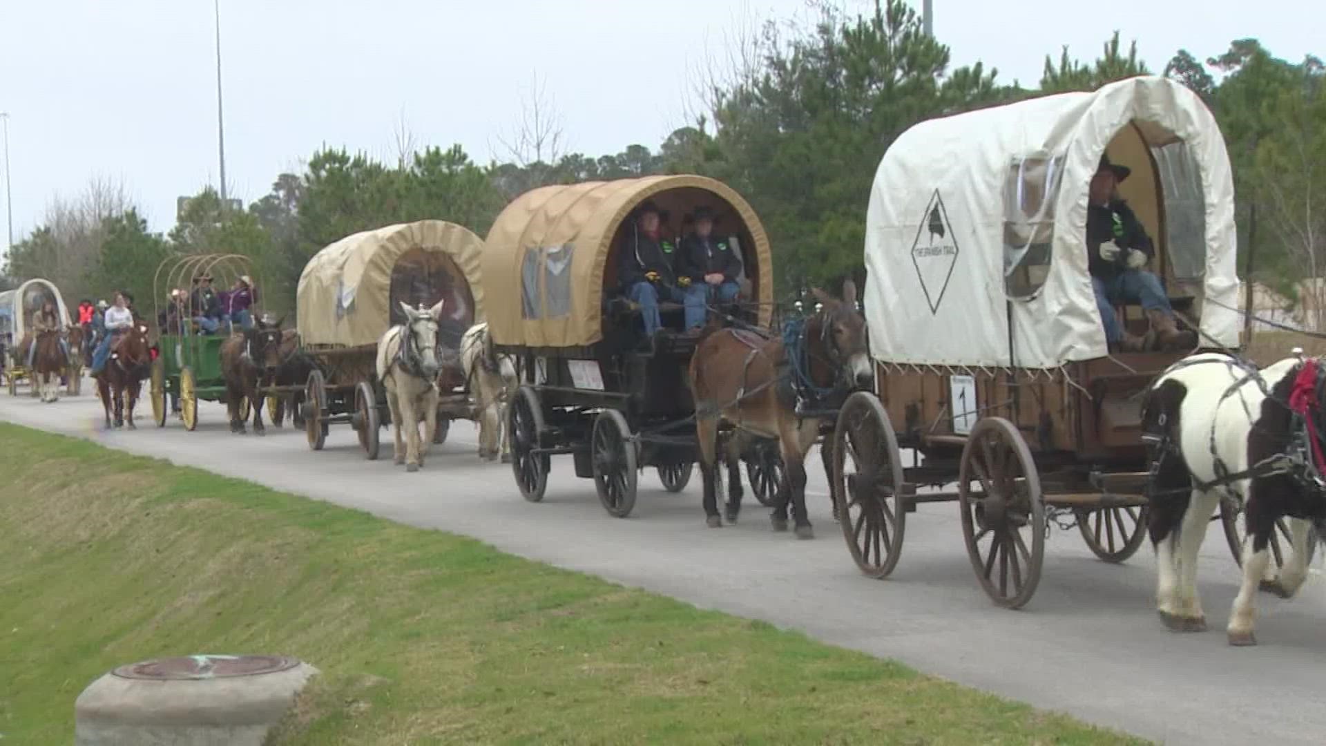 Ten trail rides are arriving in Houston this week from all over the state as part of the annual tradition to kick off the Houston Livestock Show and Rodeo.