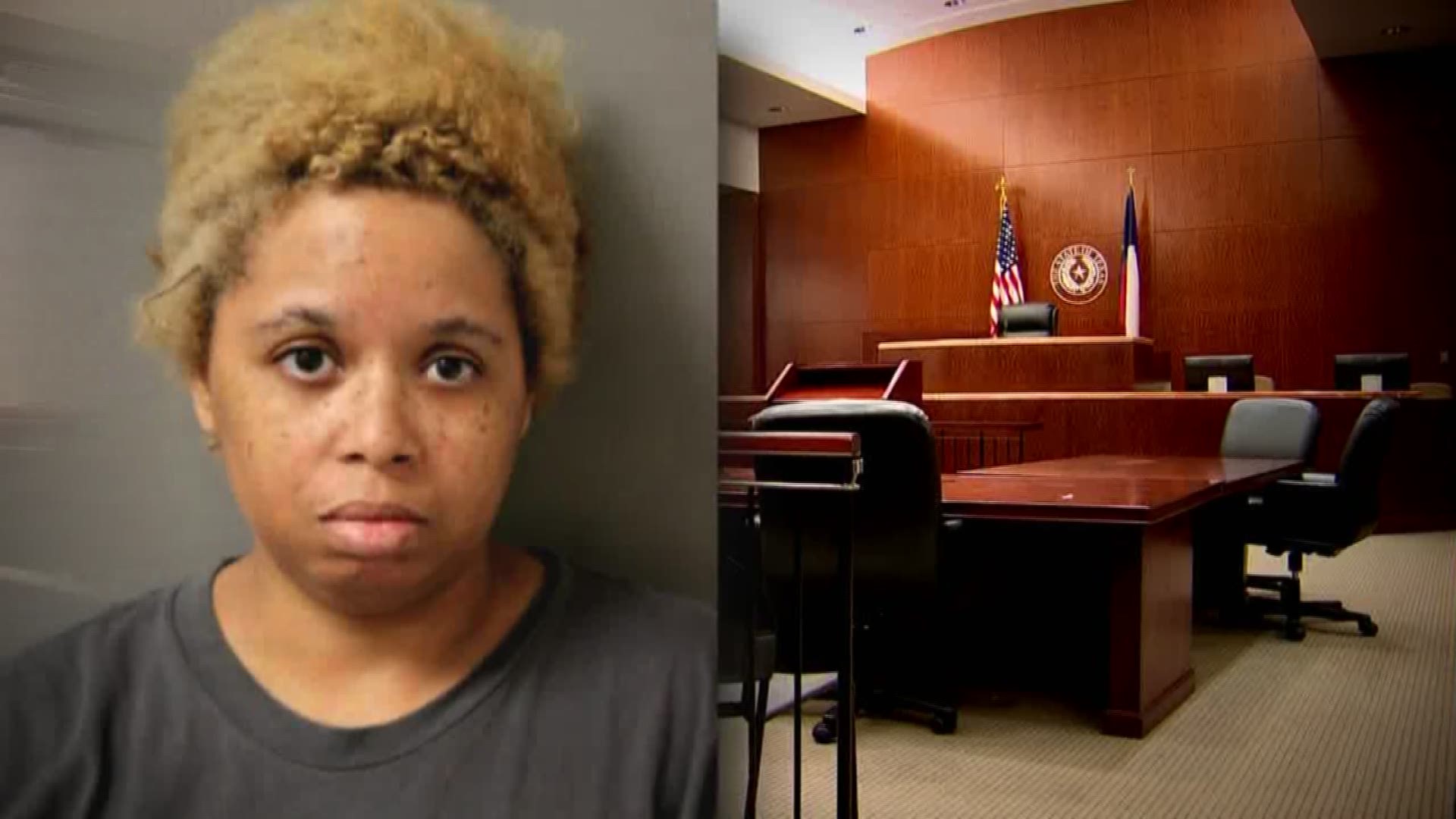 A Houston woman is in jail, accused of trying to bribe one Harris County judge and threatening to kill another.